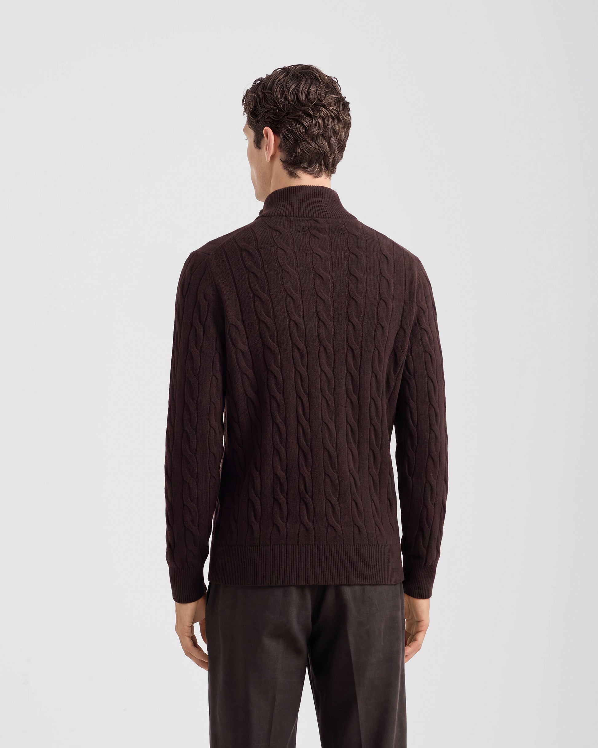 Buttoned cardigan Marrone | Filippo De Laurentiis