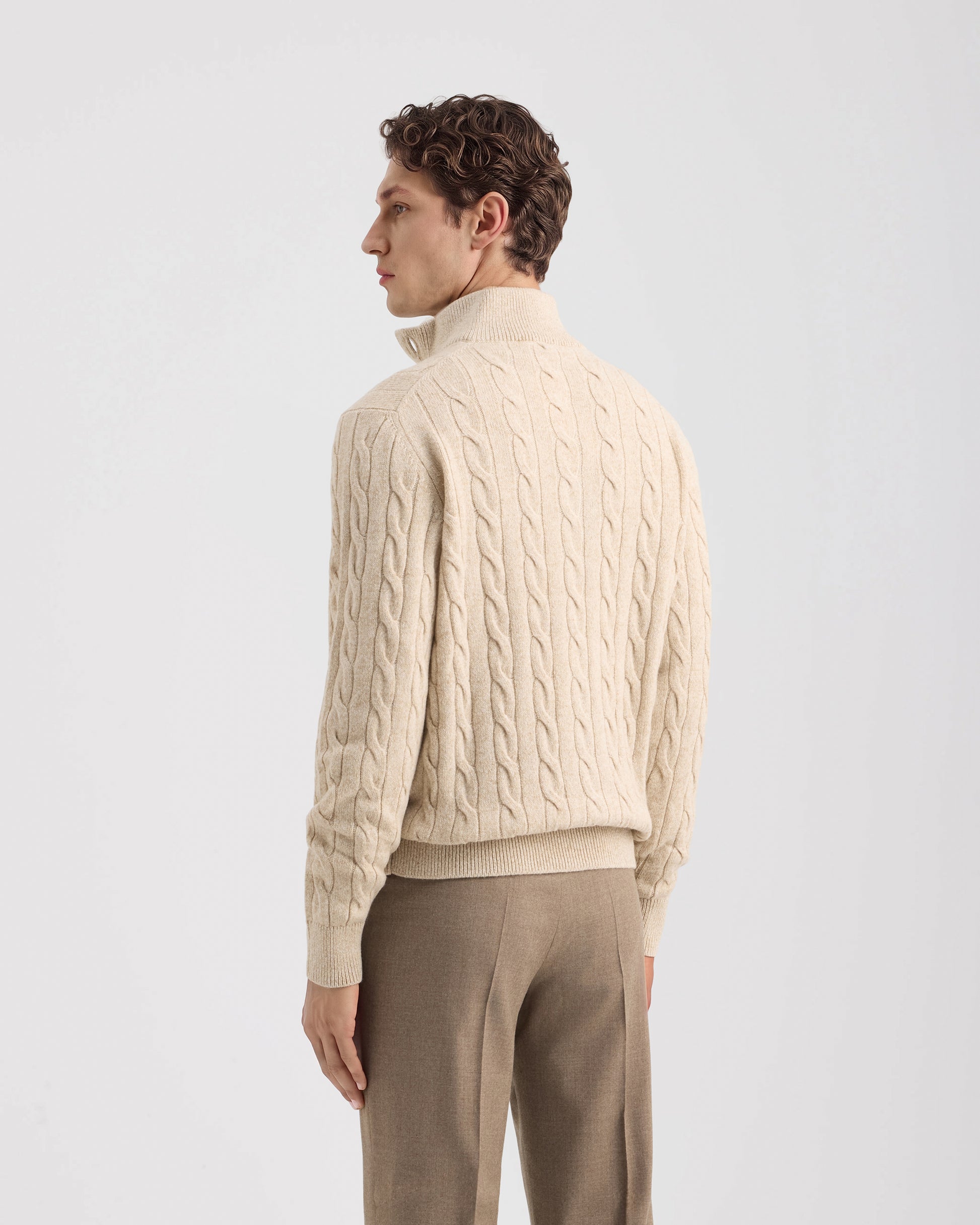 Buttoned cardigan Paglia - Meringa | Filippo De Laurentiis