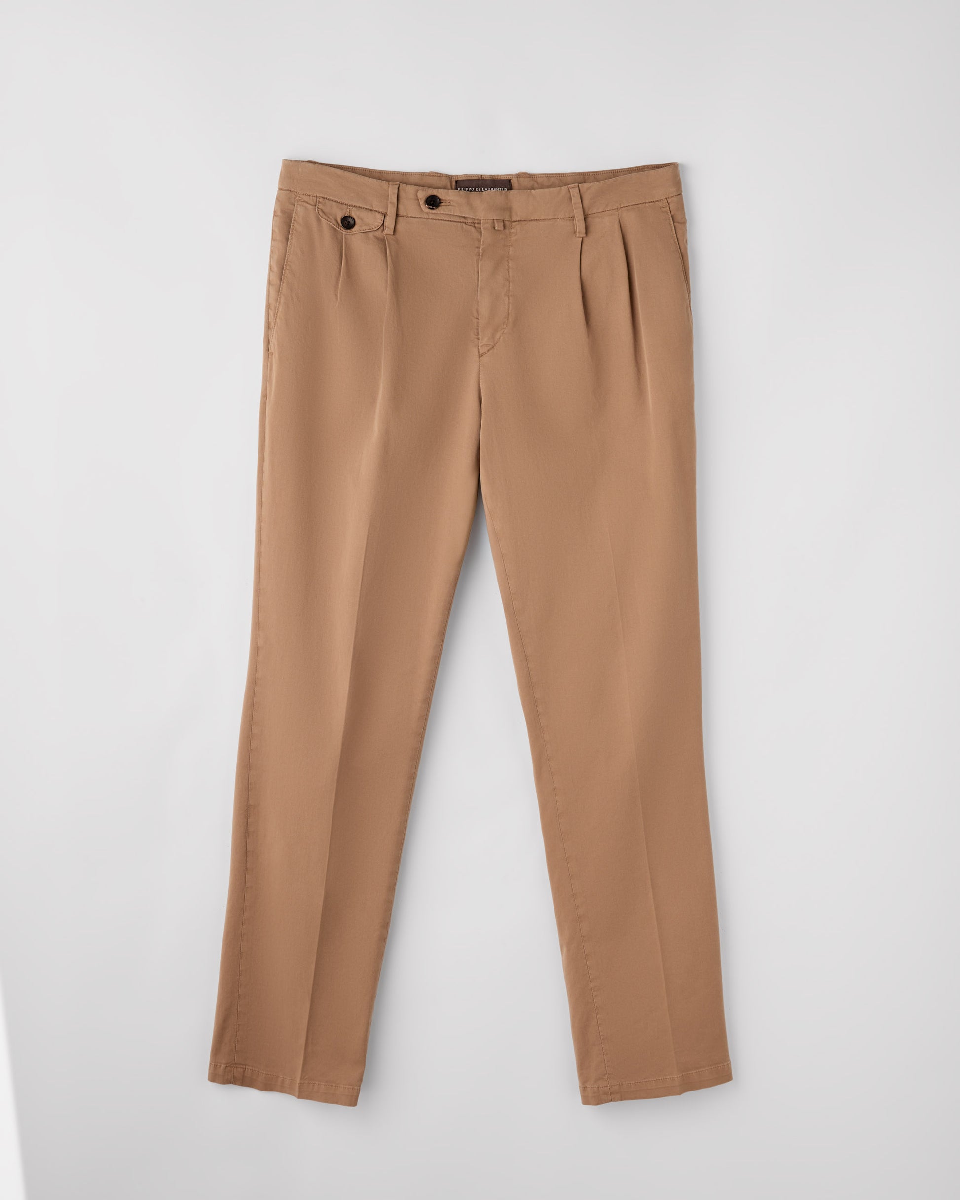 Pantalone con pinces Cammello scuro | Filippo De Laurentiis