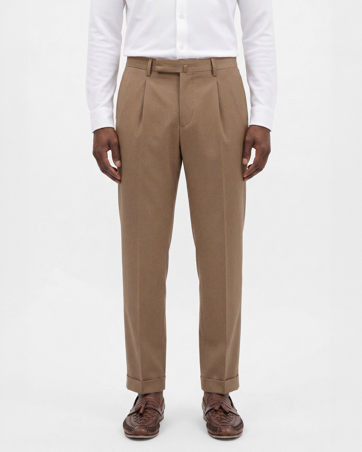 Pleated classic trousers |409112|