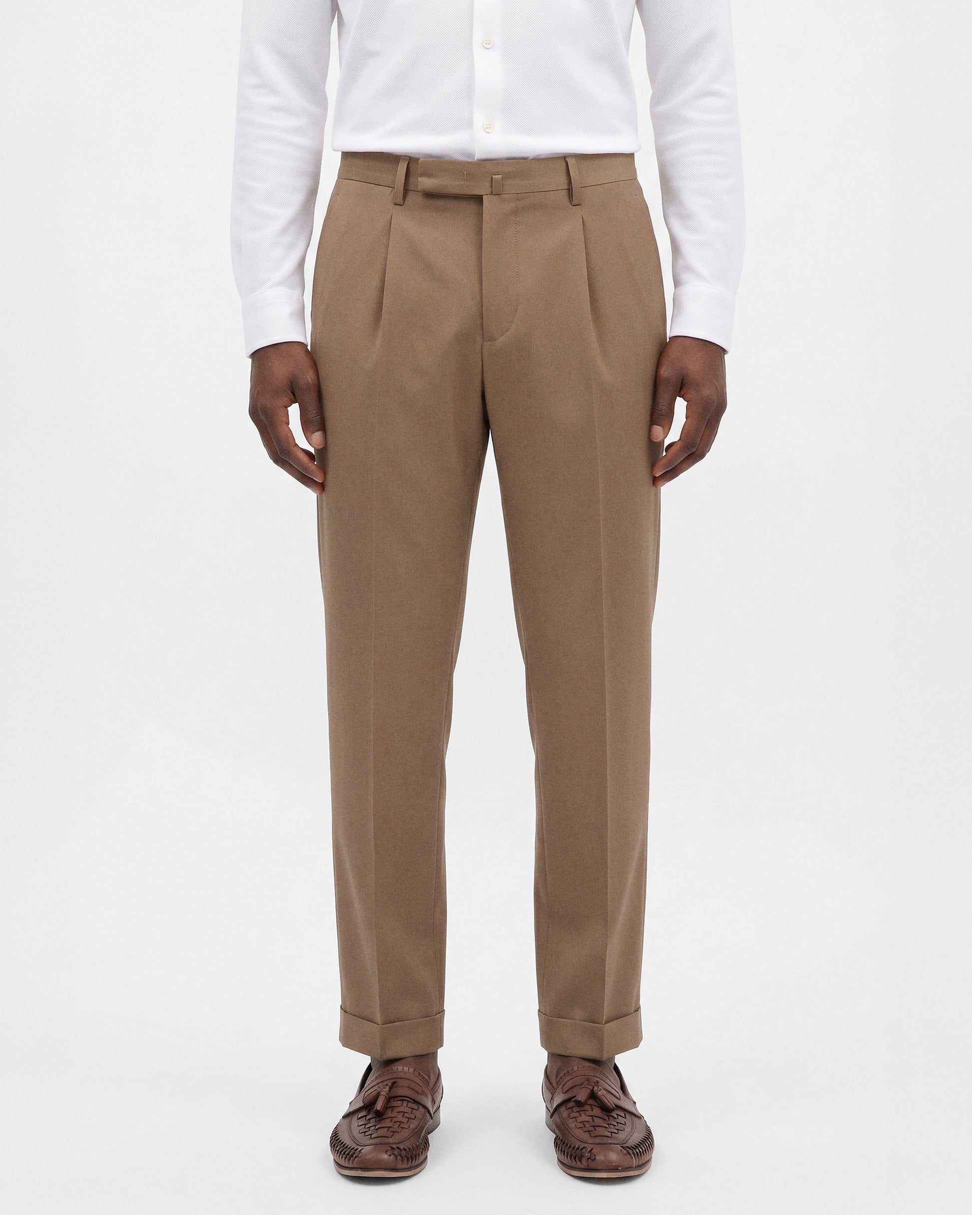 Pleated classic trousers BEIGE | Filippo De Laurentiis