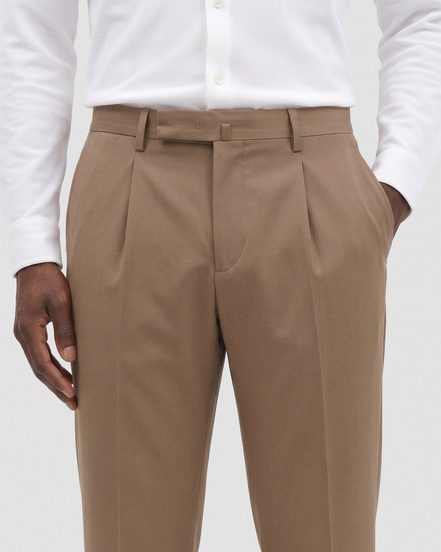 Pleated classic trousers |409246|