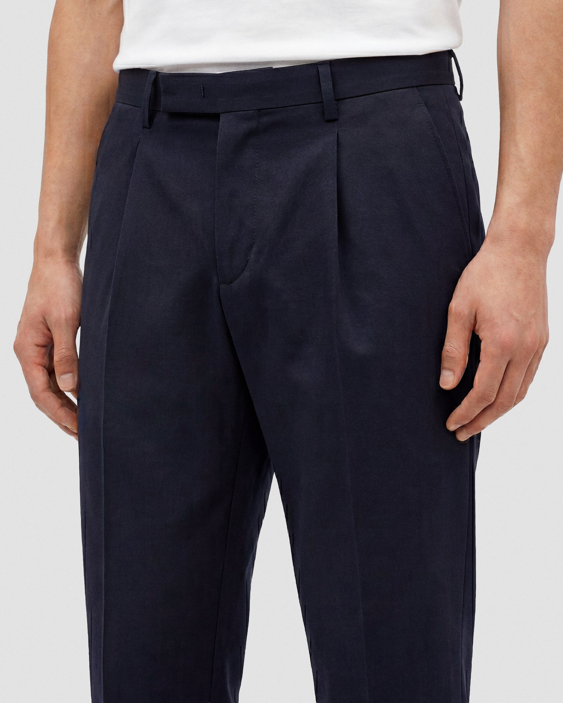 Pantalone classico con pinces Blu navy | Filippo De Laurentiis