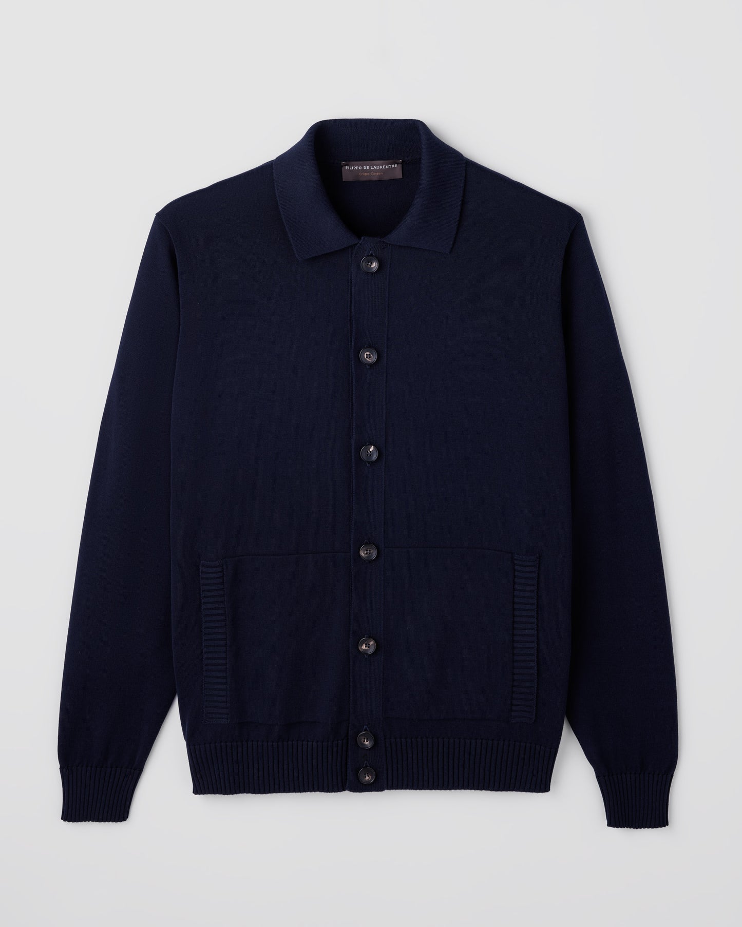 Shirt collar cardigan 