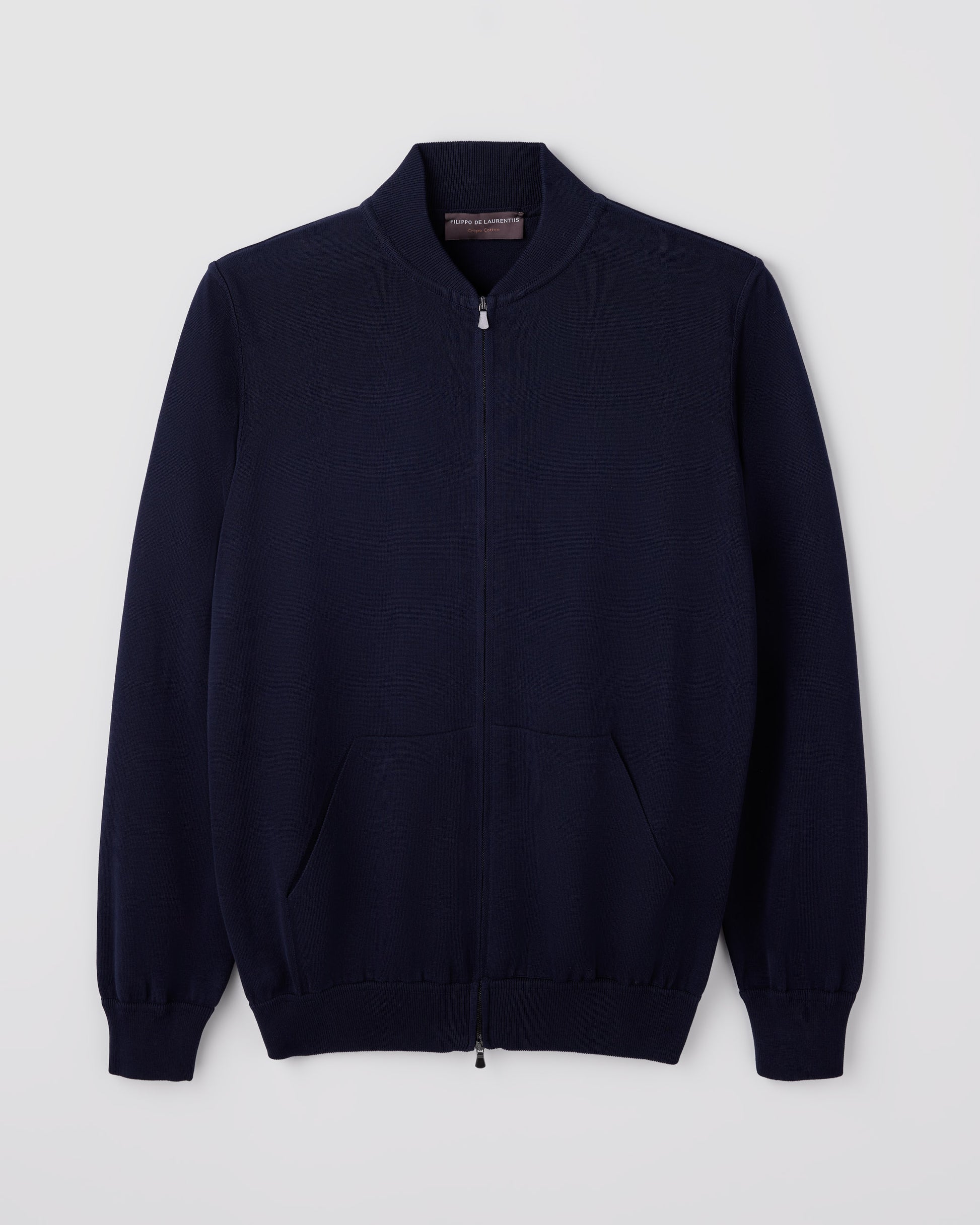 Bomber zip NAVY BLUE | Filippo De Laurentiis
