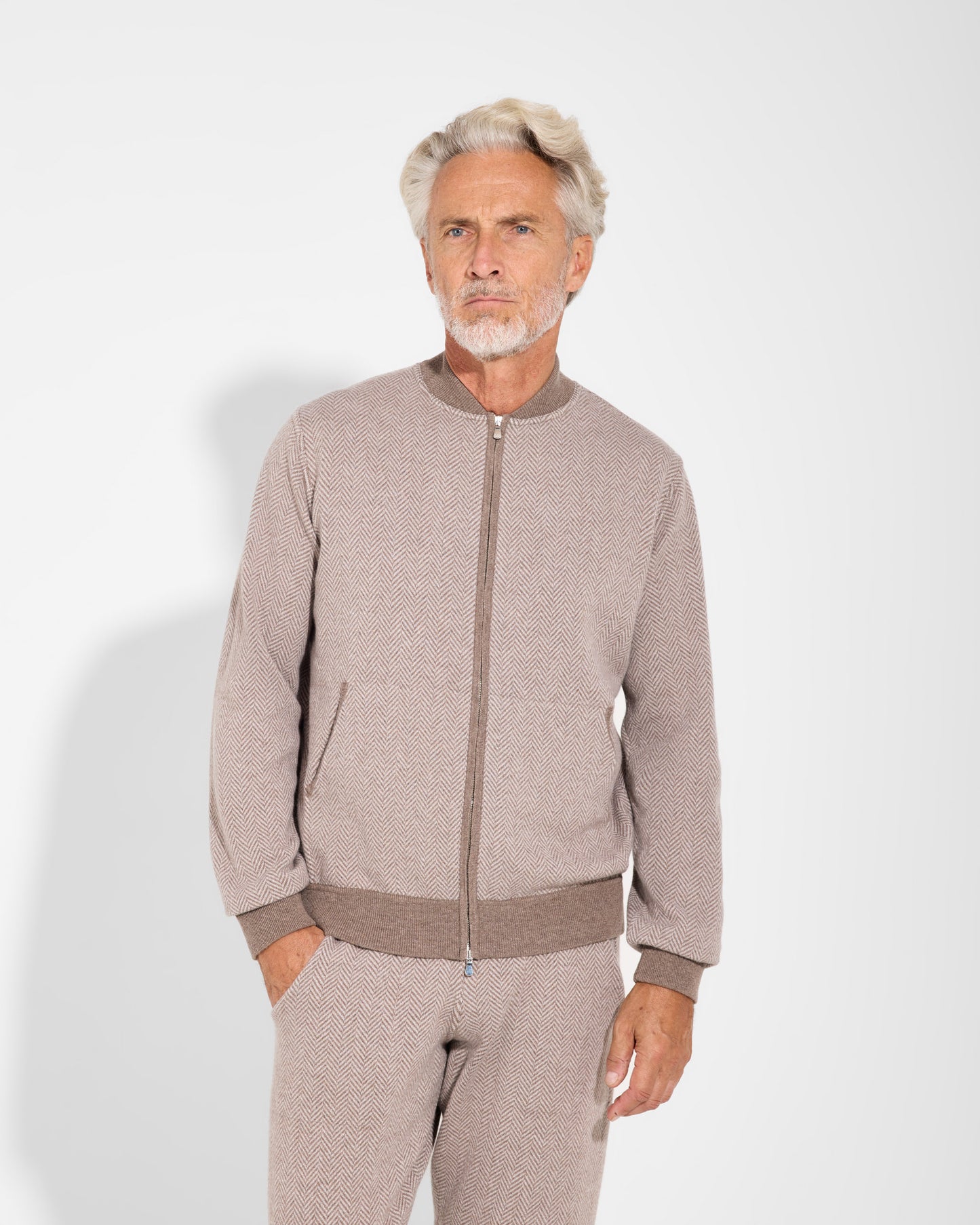 Bomber fullzip spigato
