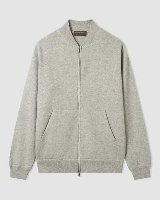 Fullzip bomber Grigio Chiaro | Filippo De Laurentiis