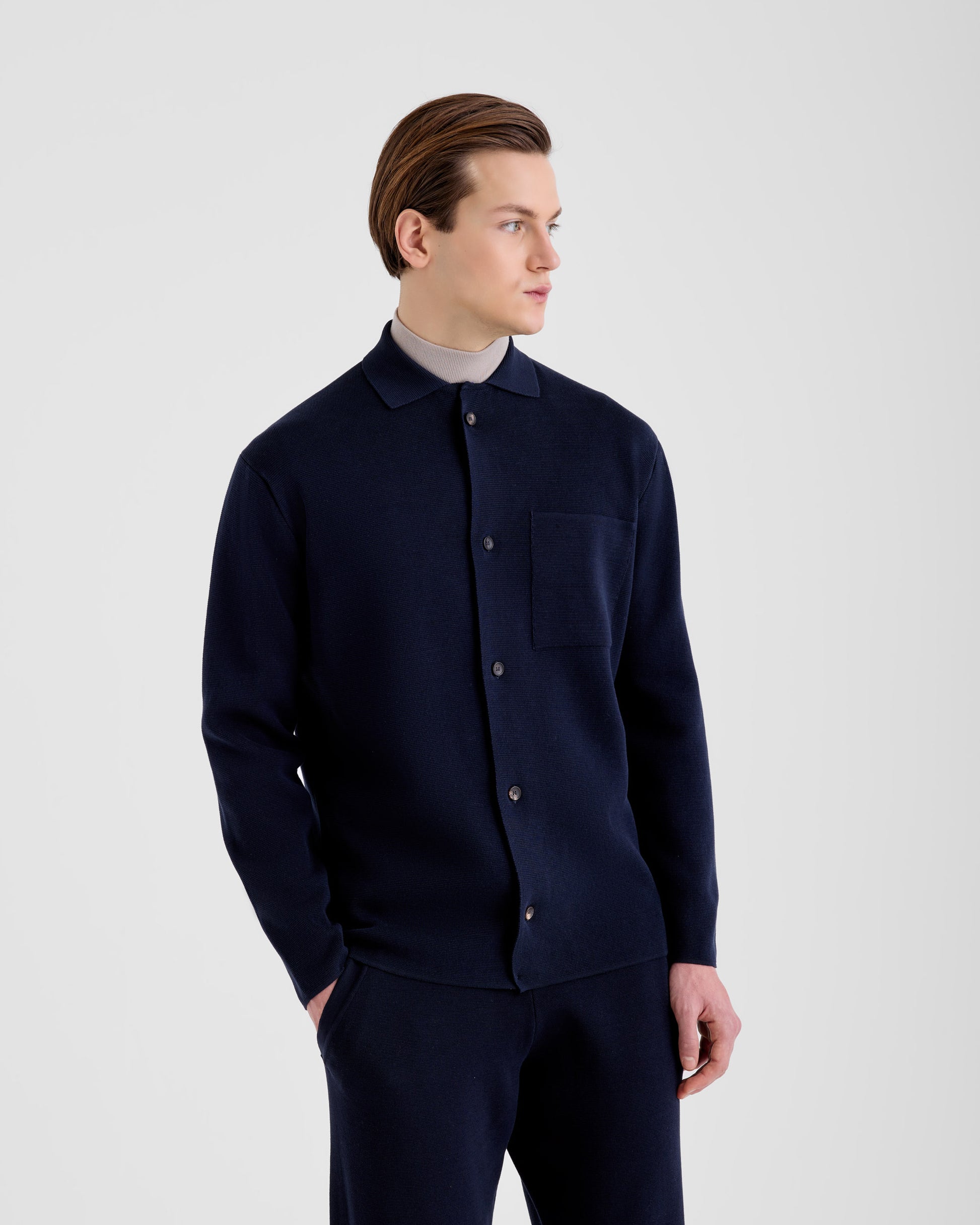 Camicia over Navy | Filippo De Laurentiis