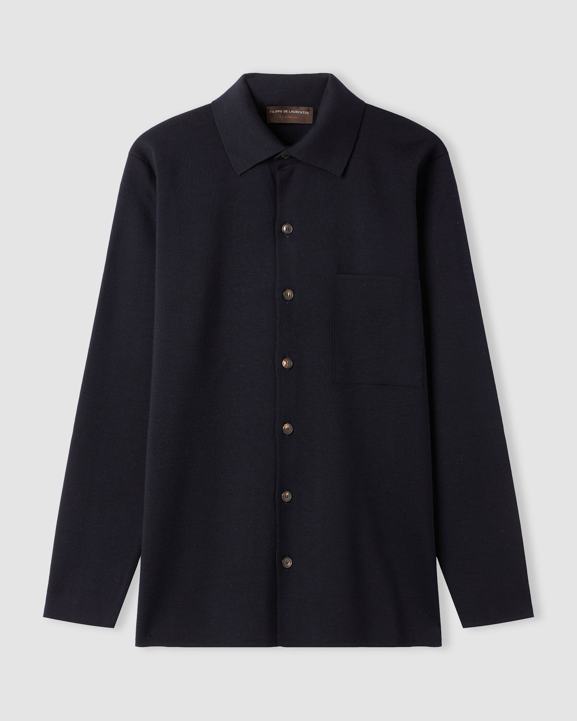 Camicia manica lunga Blu Navy | Filippo De Laurentiis
