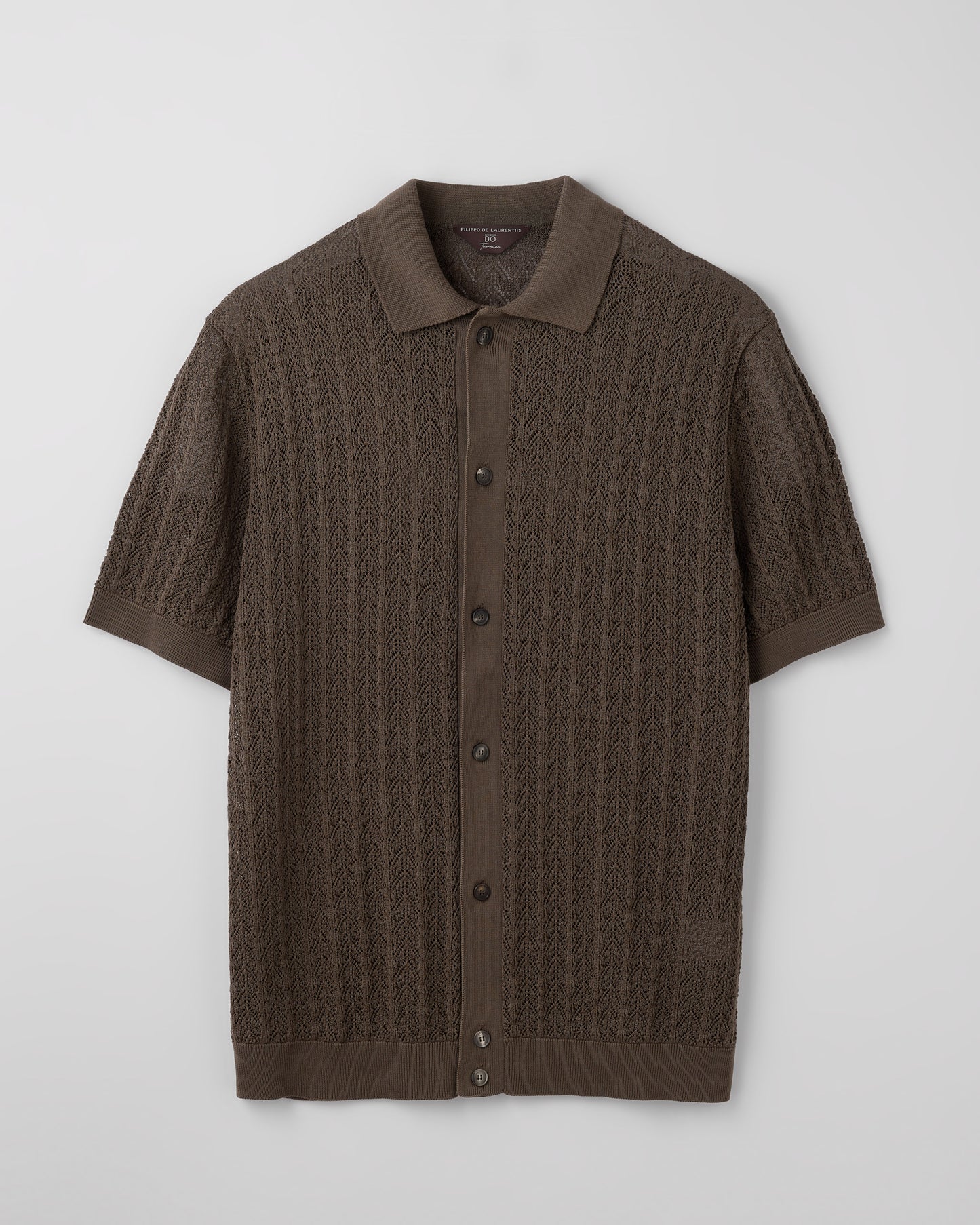 Short sleeve crochet shirt |553171|