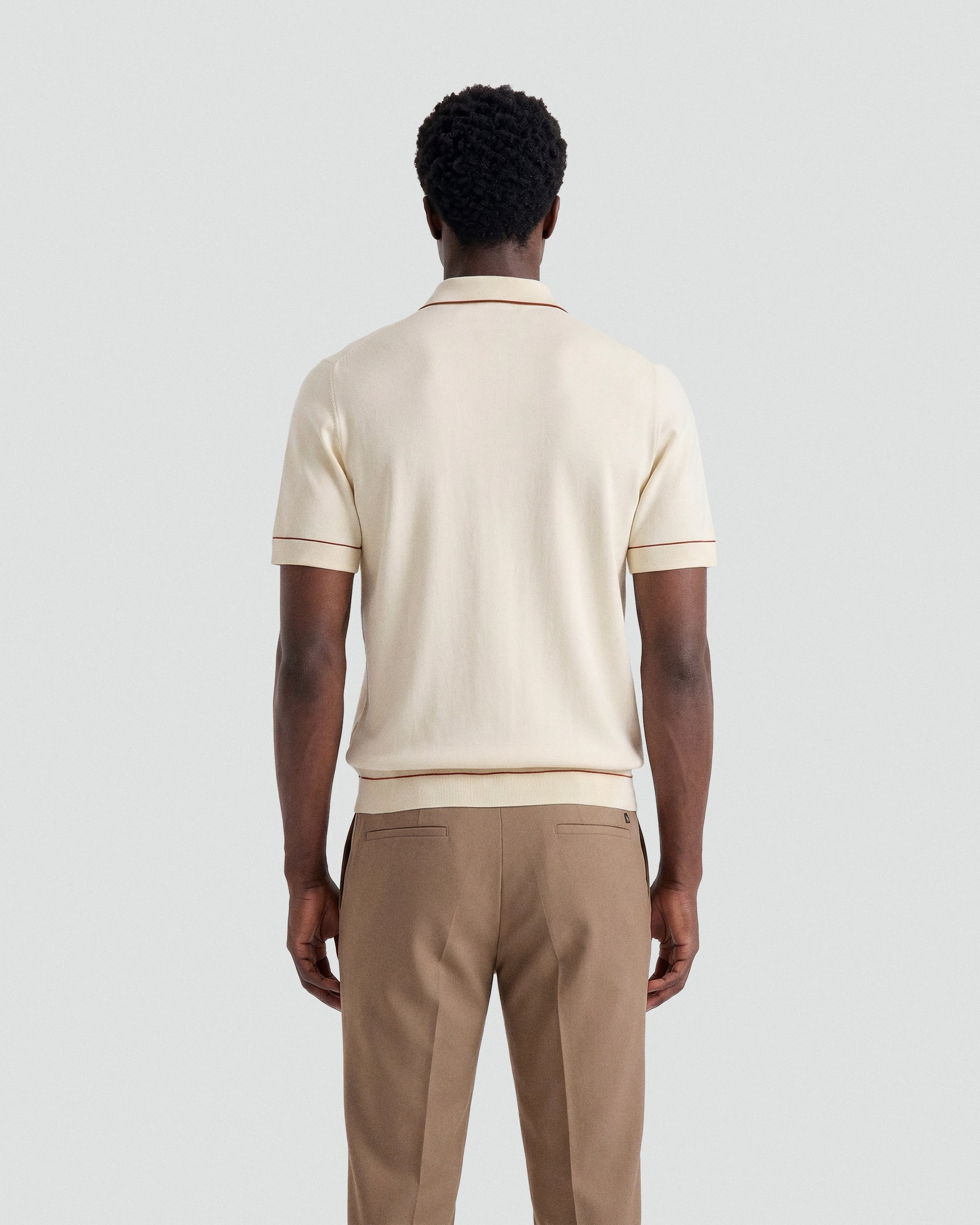 Short sleeve shirt MILK-BROWN | Filippo De Laurentiis