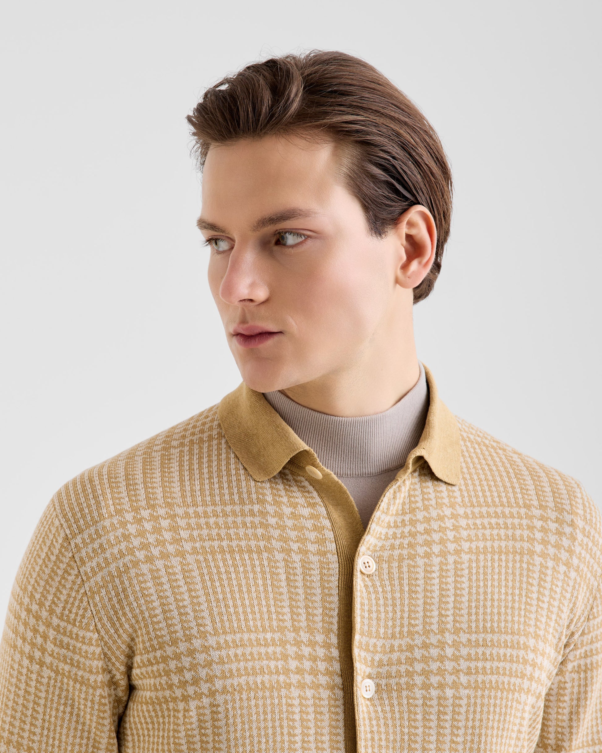 Camicia Beige - Lana | Filippo De Laurentiis