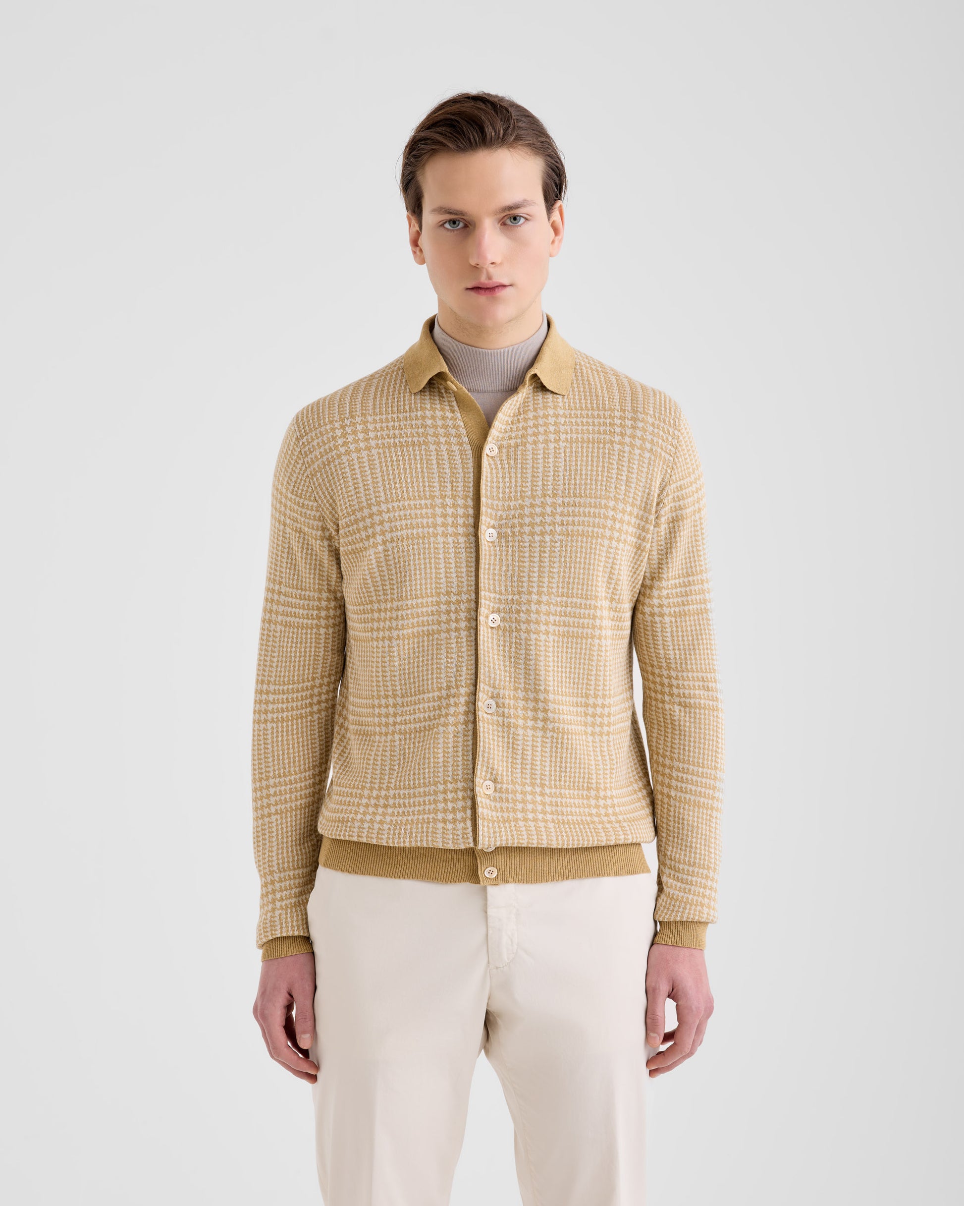 Camicia Beige - Lana | Filippo De Laurentiis