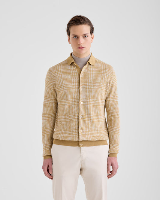 Camicia Beige - Lana | Filippo De Laurentiis
