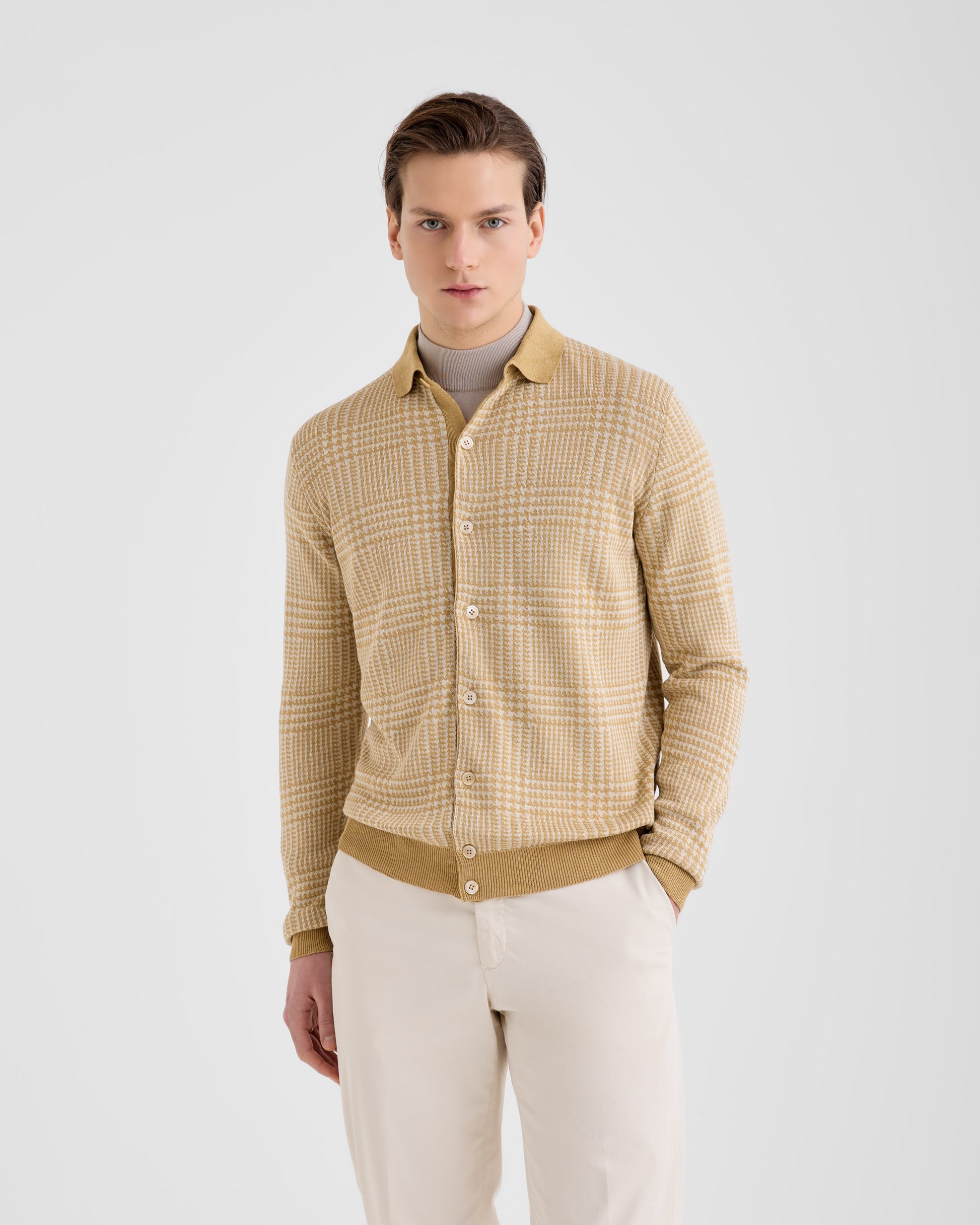 Camicia Beige - Lana | Filippo De Laurentiis