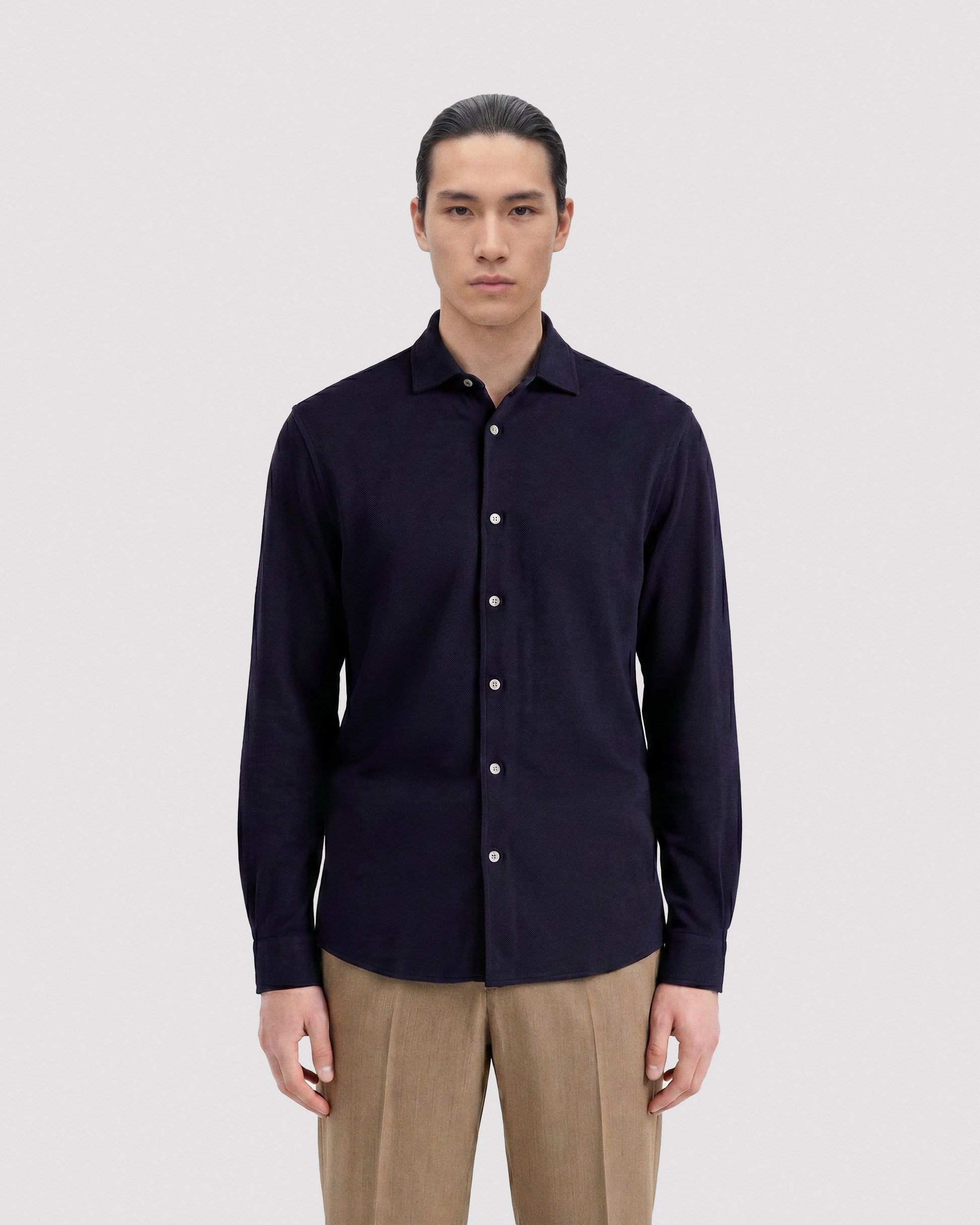 Camicia manica lunga Blu navy | Filippo De Laurentiis