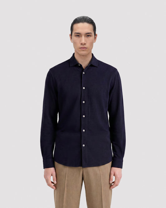 Camicia manica lunga Blu navy | Filippo De Laurentiis