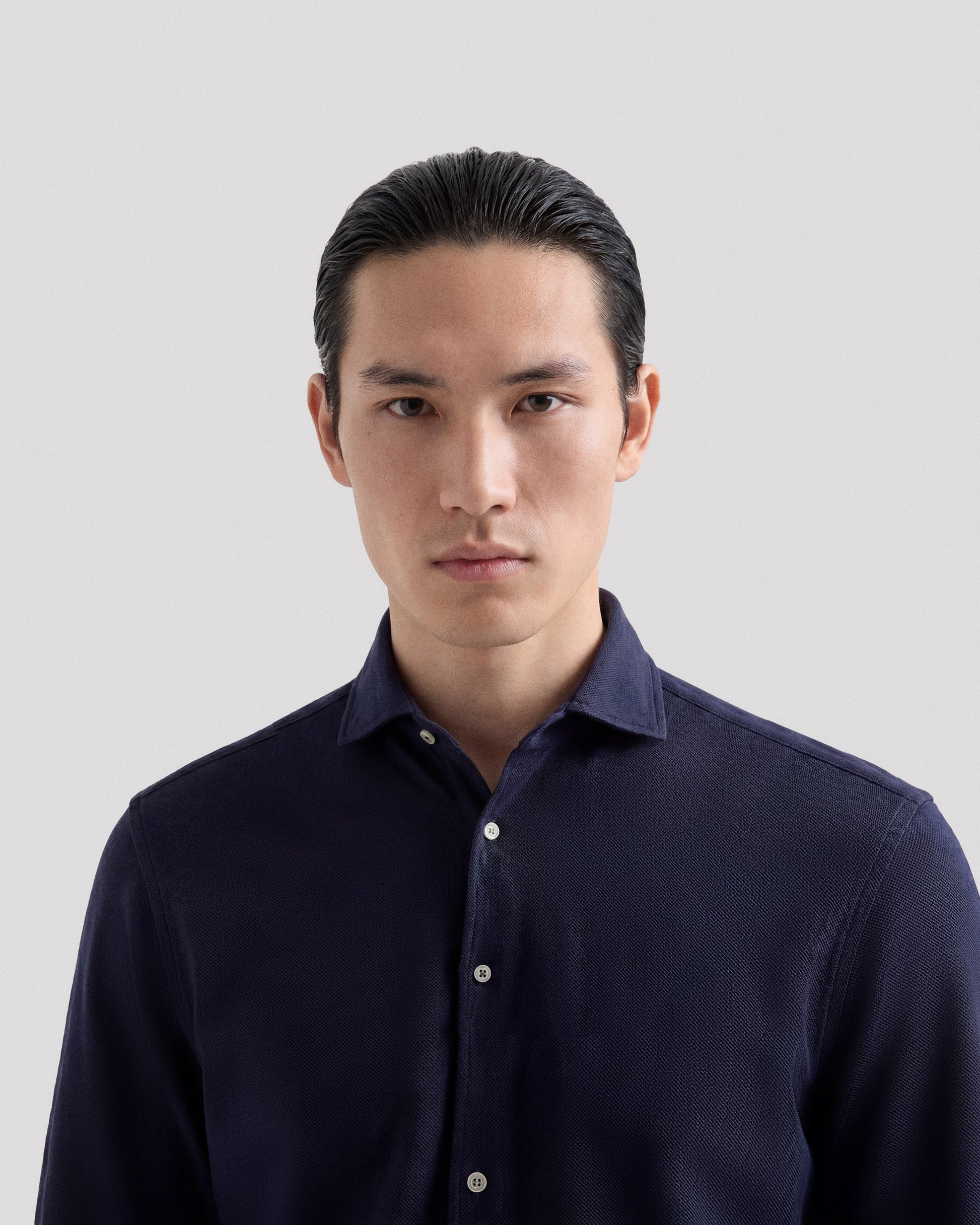 Camicia manica lunga Blu navy | Filippo De Laurentiis