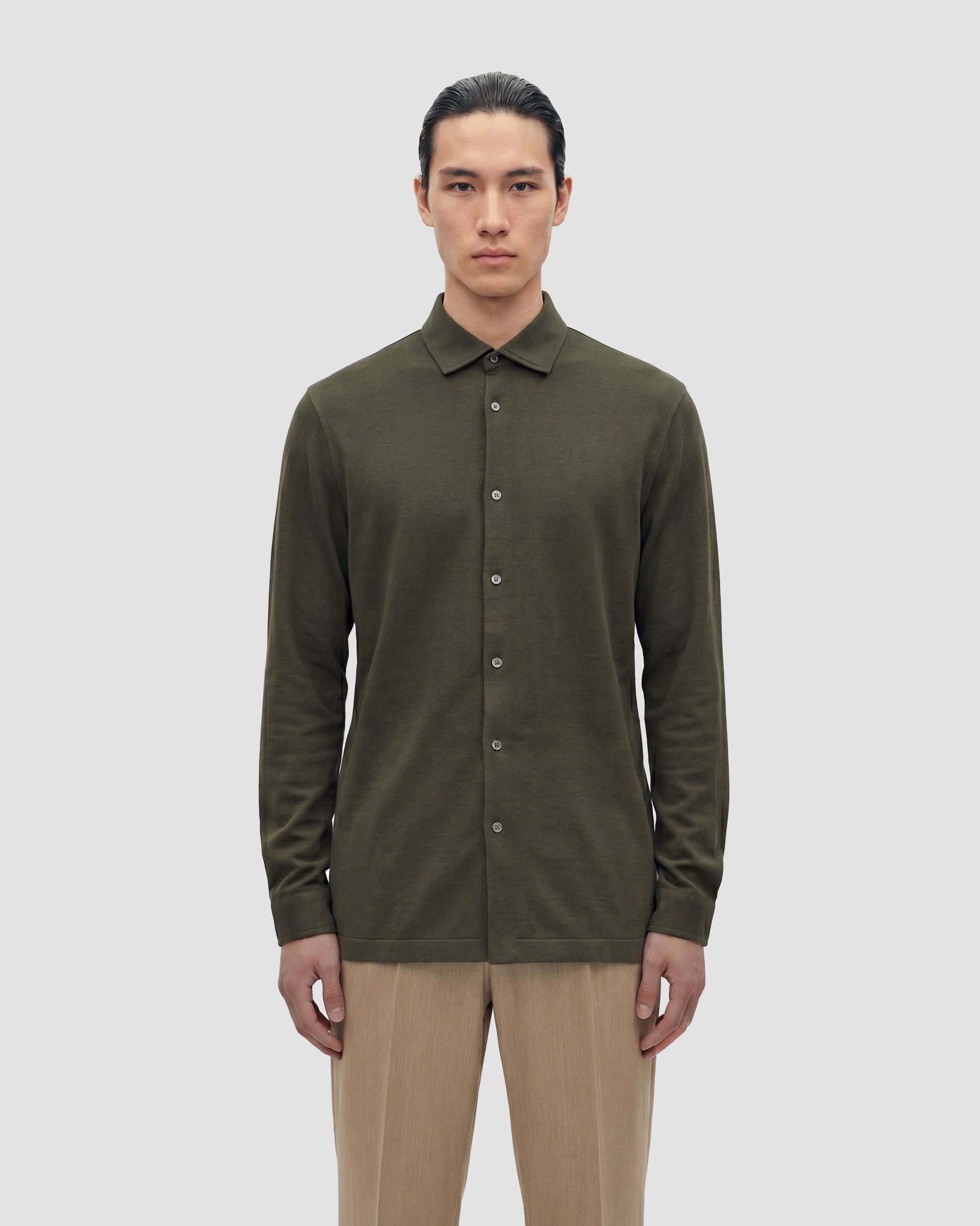 Camicia manica lunga Caffè | Filippo De Laurentiis