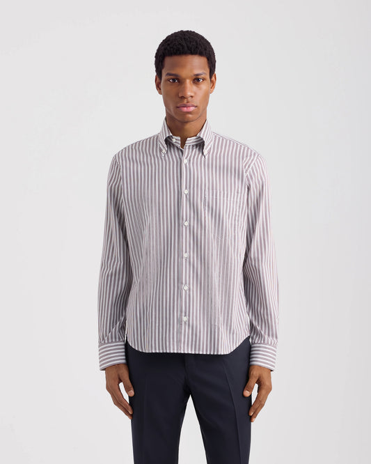Camicia manica lunga Bianco - Bordeaux | Filippo De Laurentiis