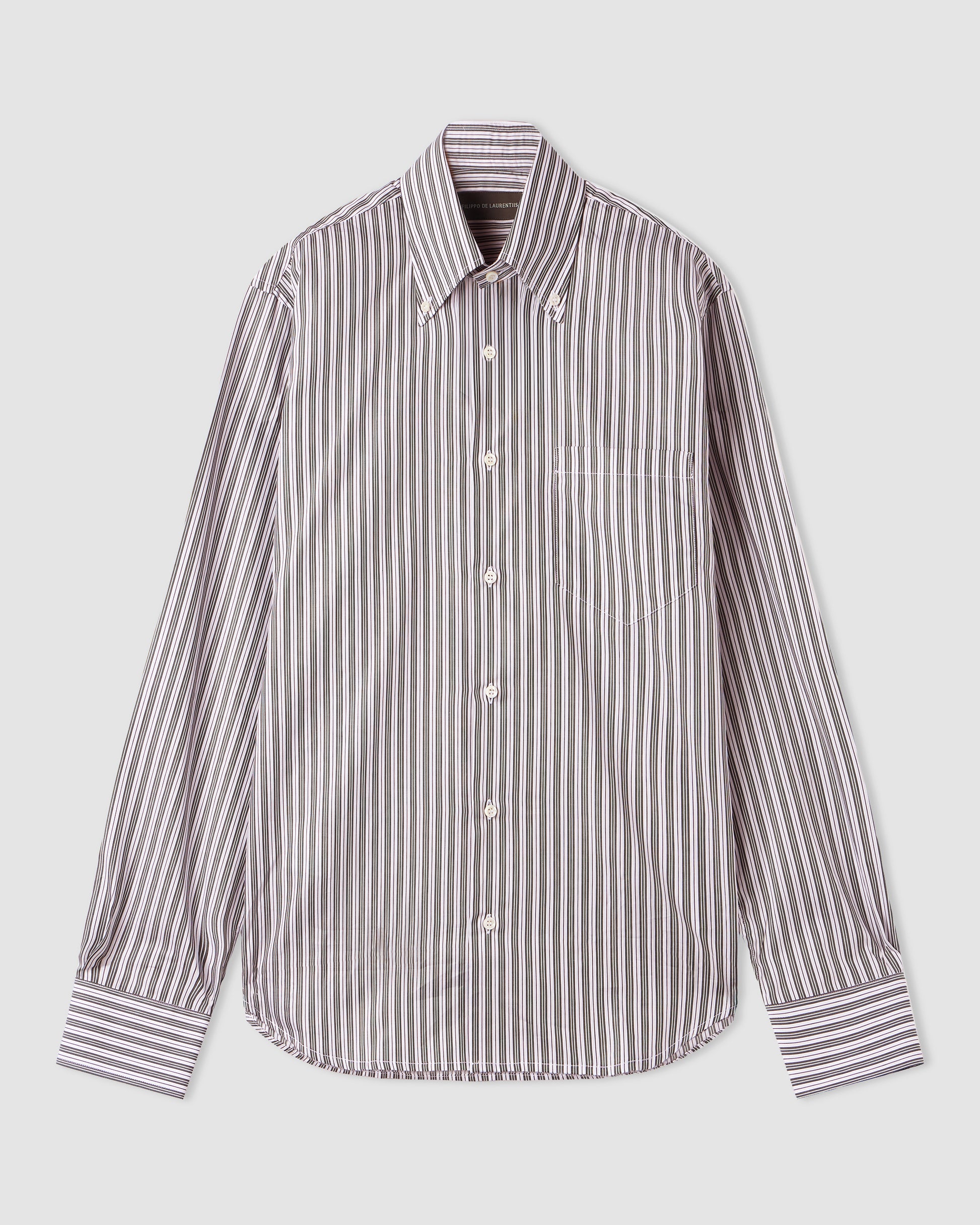Camicia manica lunga Bianco - Bordeaux | Filippo De Laurentiis