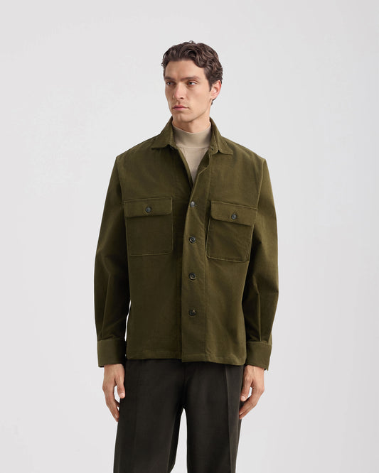 Camicia over manica lunga Militare | Filippo De Laurentiis