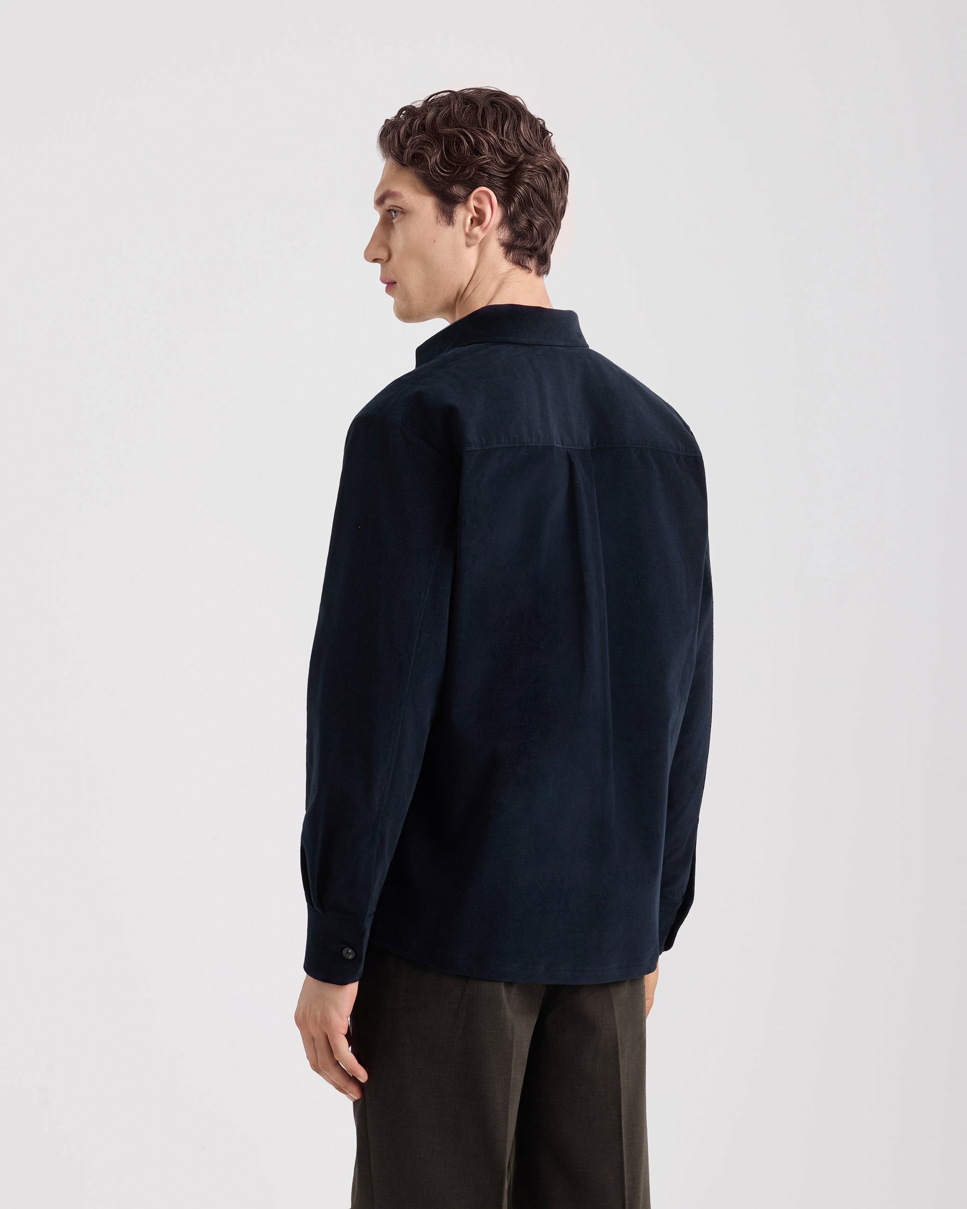 Camicia over manica lunga Navy | Filippo De Laurentiis