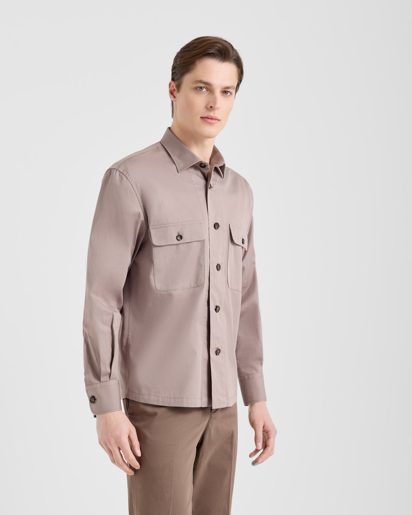 Over knit shirt-jacket |144968|