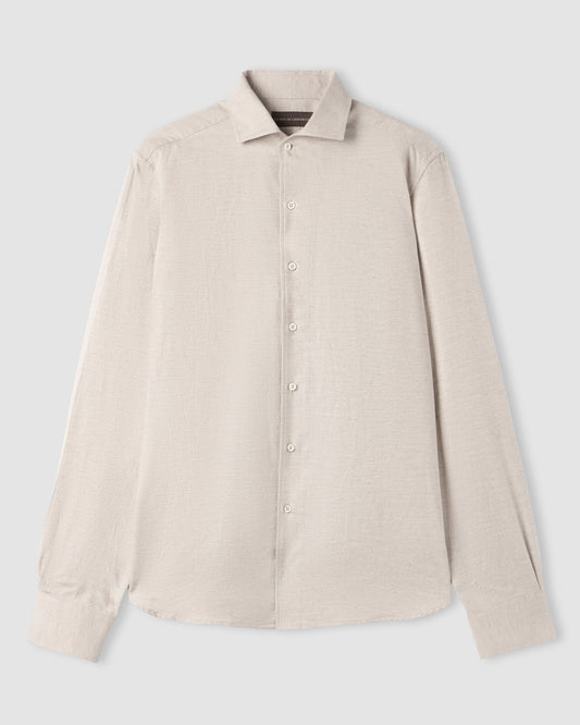 Camicia manica lunga Beige | Filippo De Laurentiis