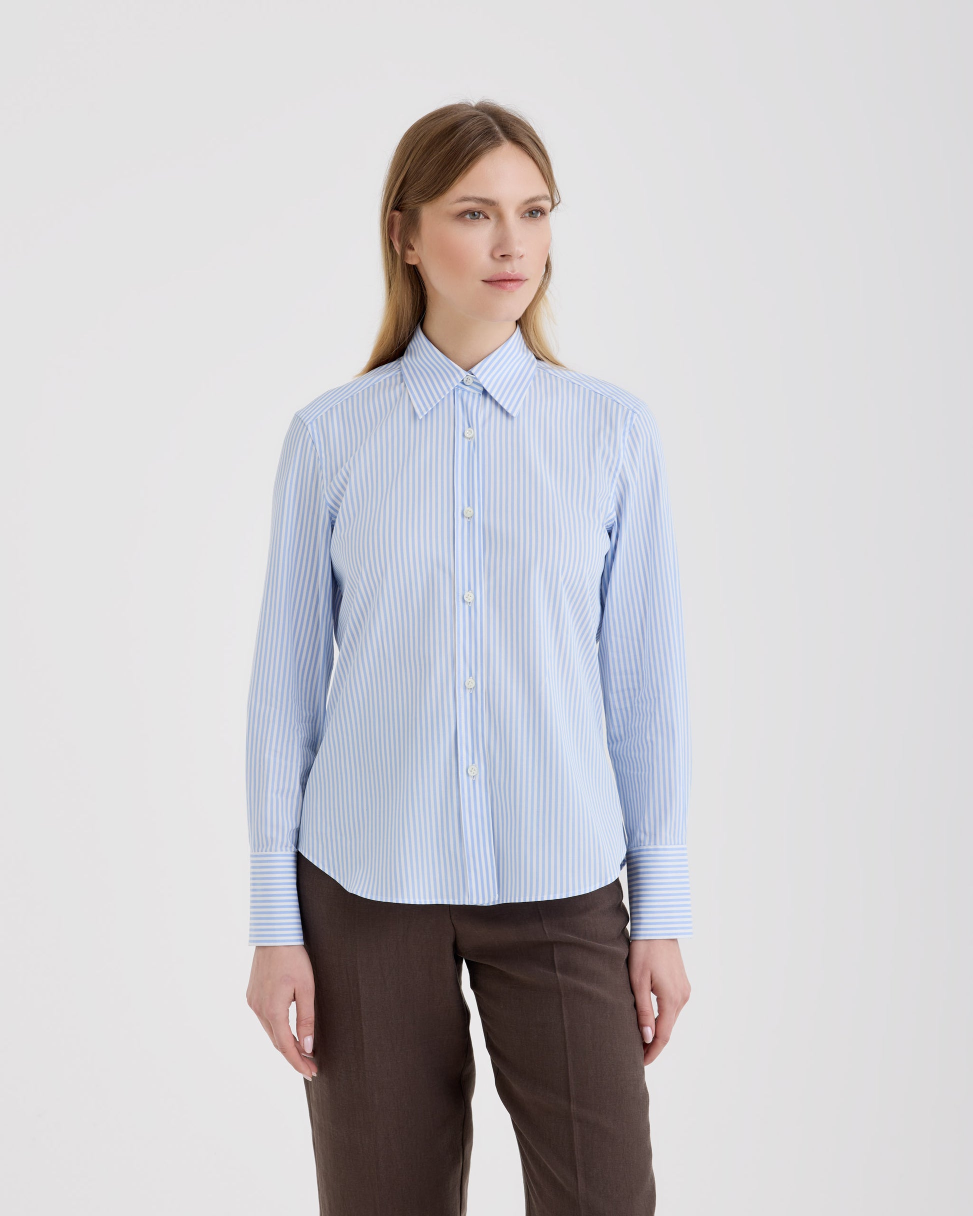 Shirt WHITE LIGHT BLUE | Filippo De Laurentiis