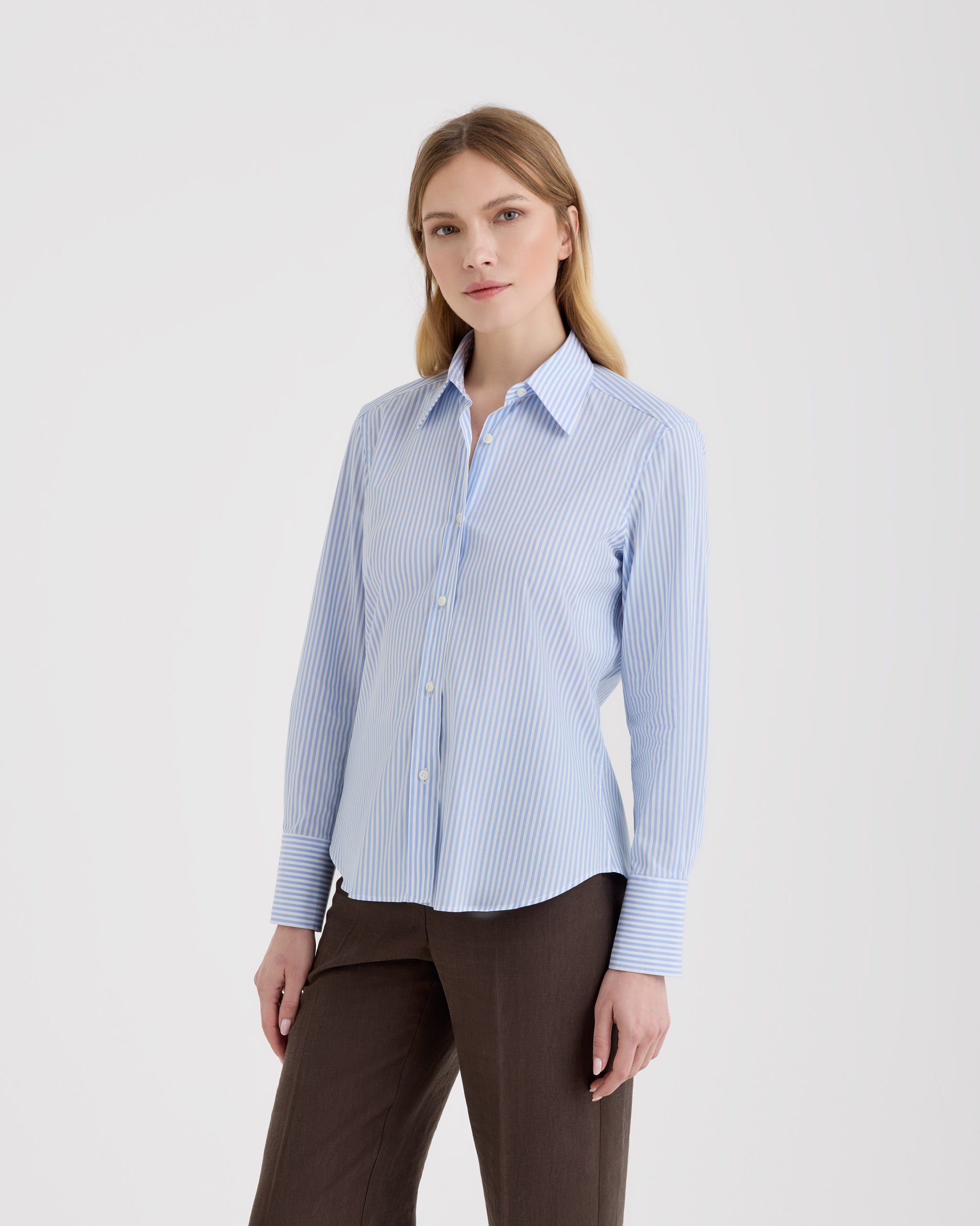 Shirt WHITE LIGHT BLUE | Filippo De Laurentiis
