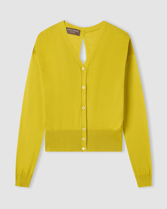 Cardigan manica lunga Limone | Filippo De Laurentiis