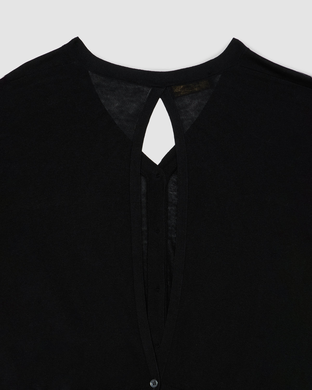 Cardigan manica lunga Nero | Filippo De Laurentiis