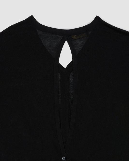 Cardigan manica lunga Nero | Filippo De Laurentiis