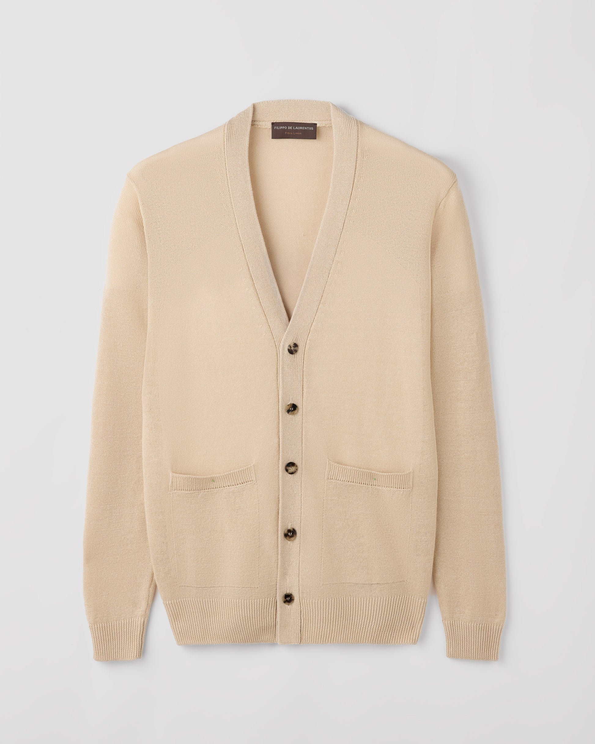 Buttoned cardigan LIGHT BEIGE | Filippo De Laurentiis