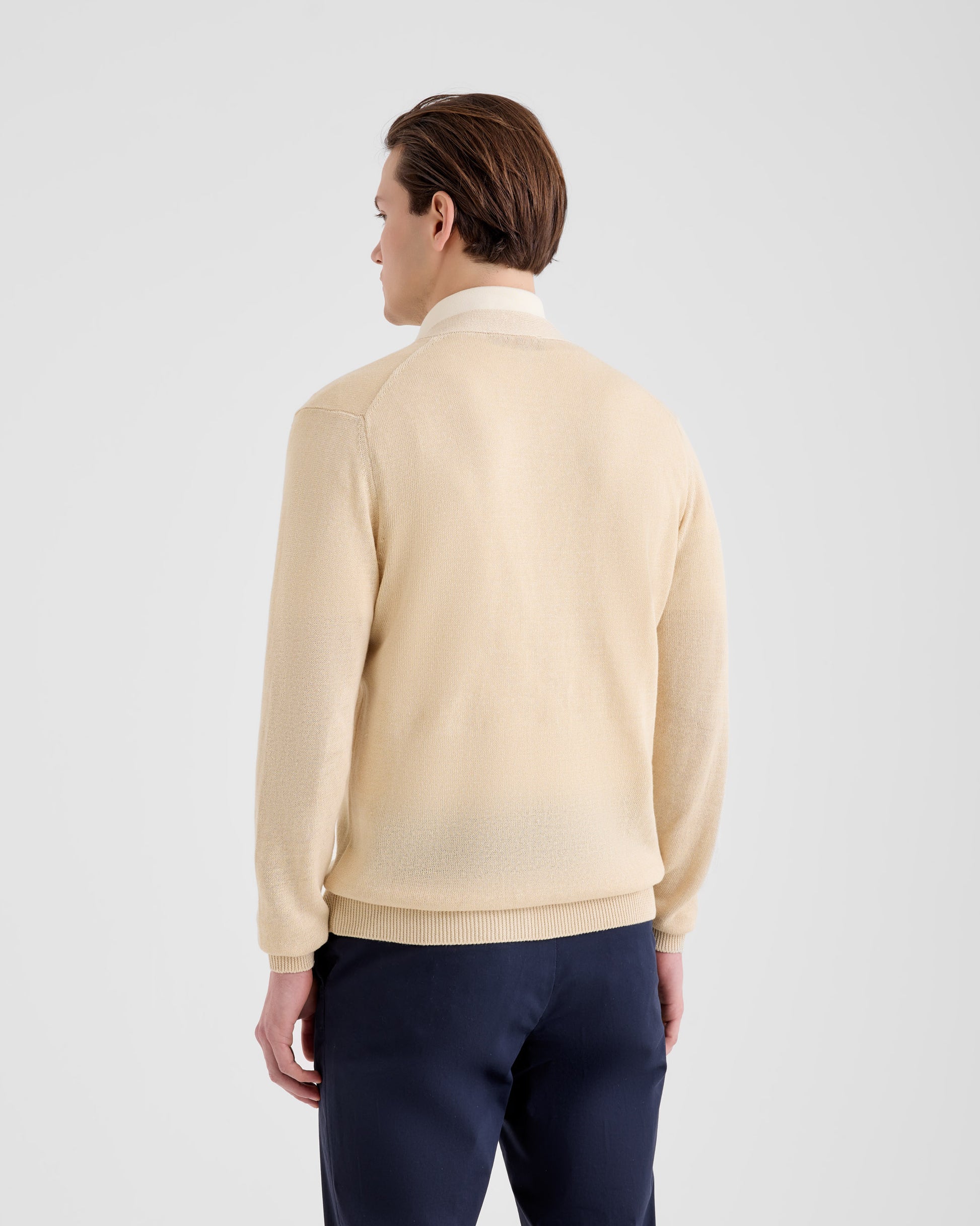 Buttoned cardigan LIGHT BEIGE | Filippo De Laurentiis