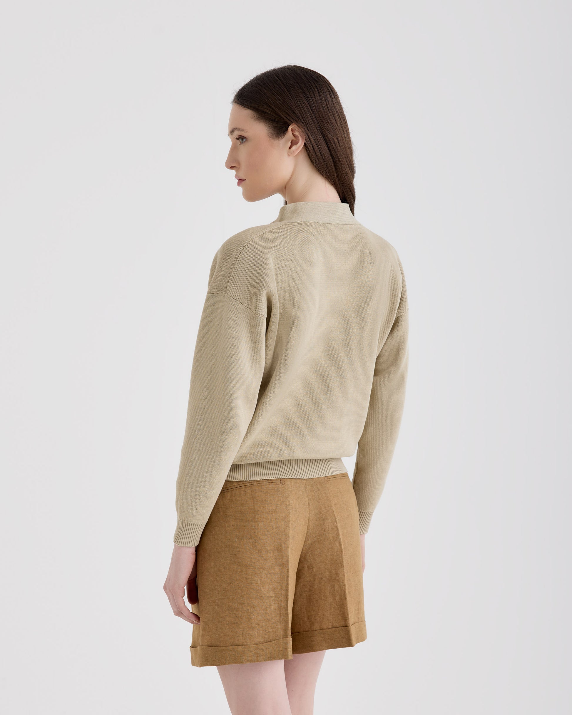 Buttoned cardigan  SAND | Filippo De Laurentiis