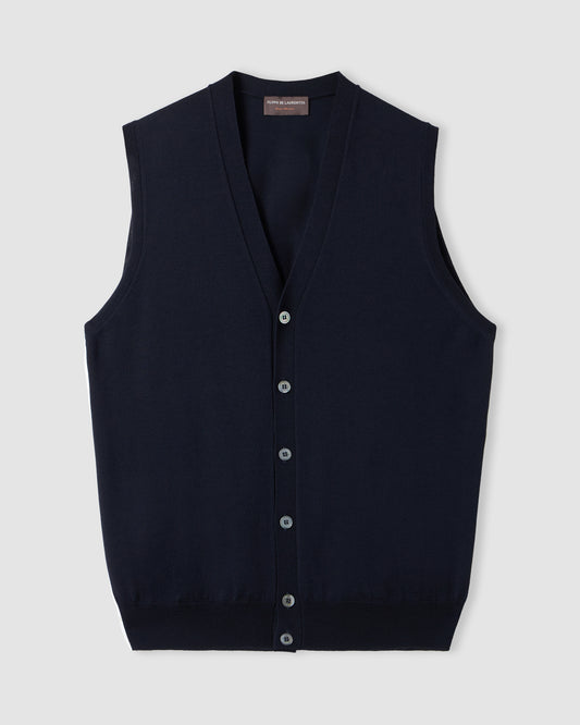 Gilet con bottoni Blu navy | Filippo De Laurentiis