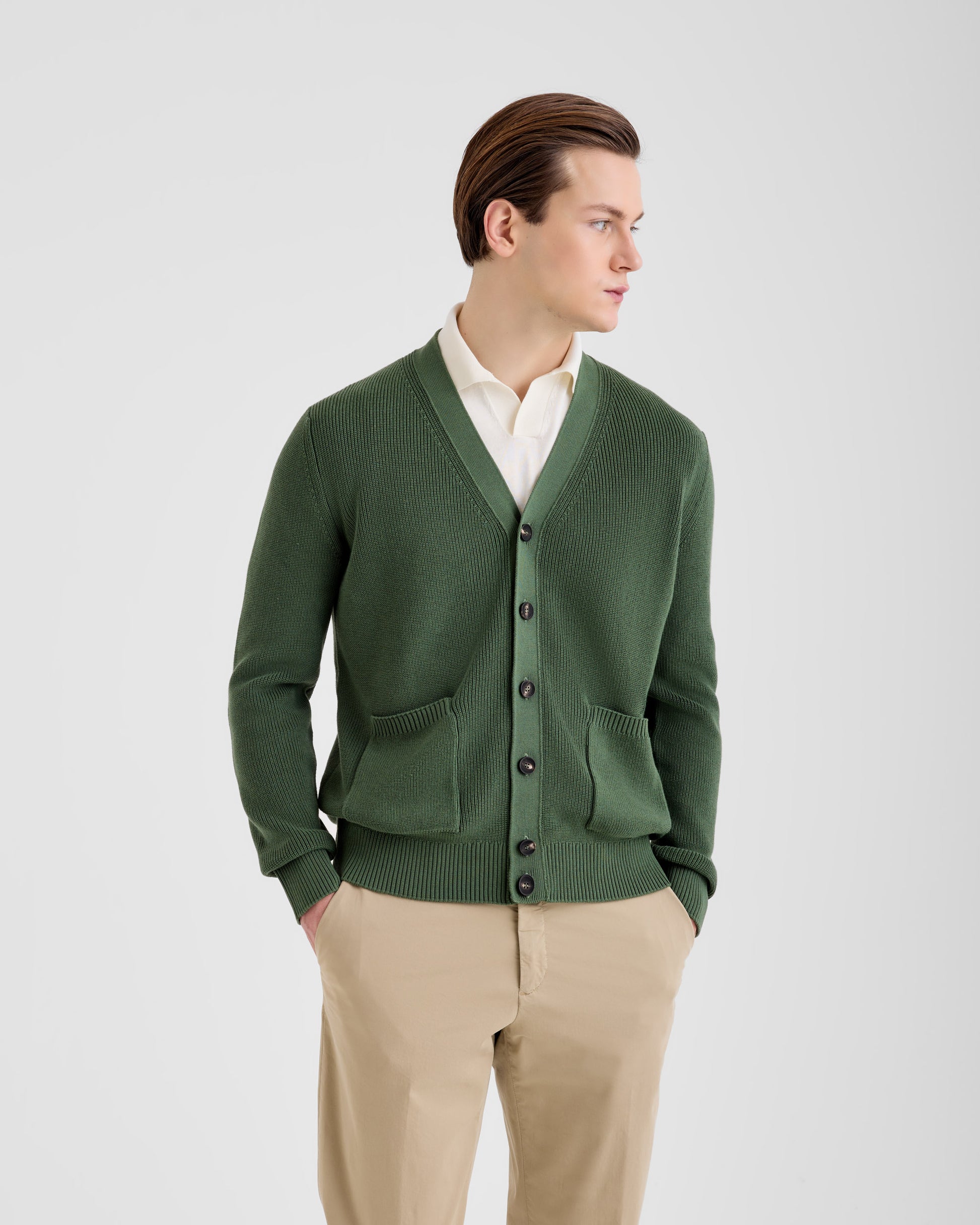 Buttoned cardigan OLIVE | Filippo De Laurentiis