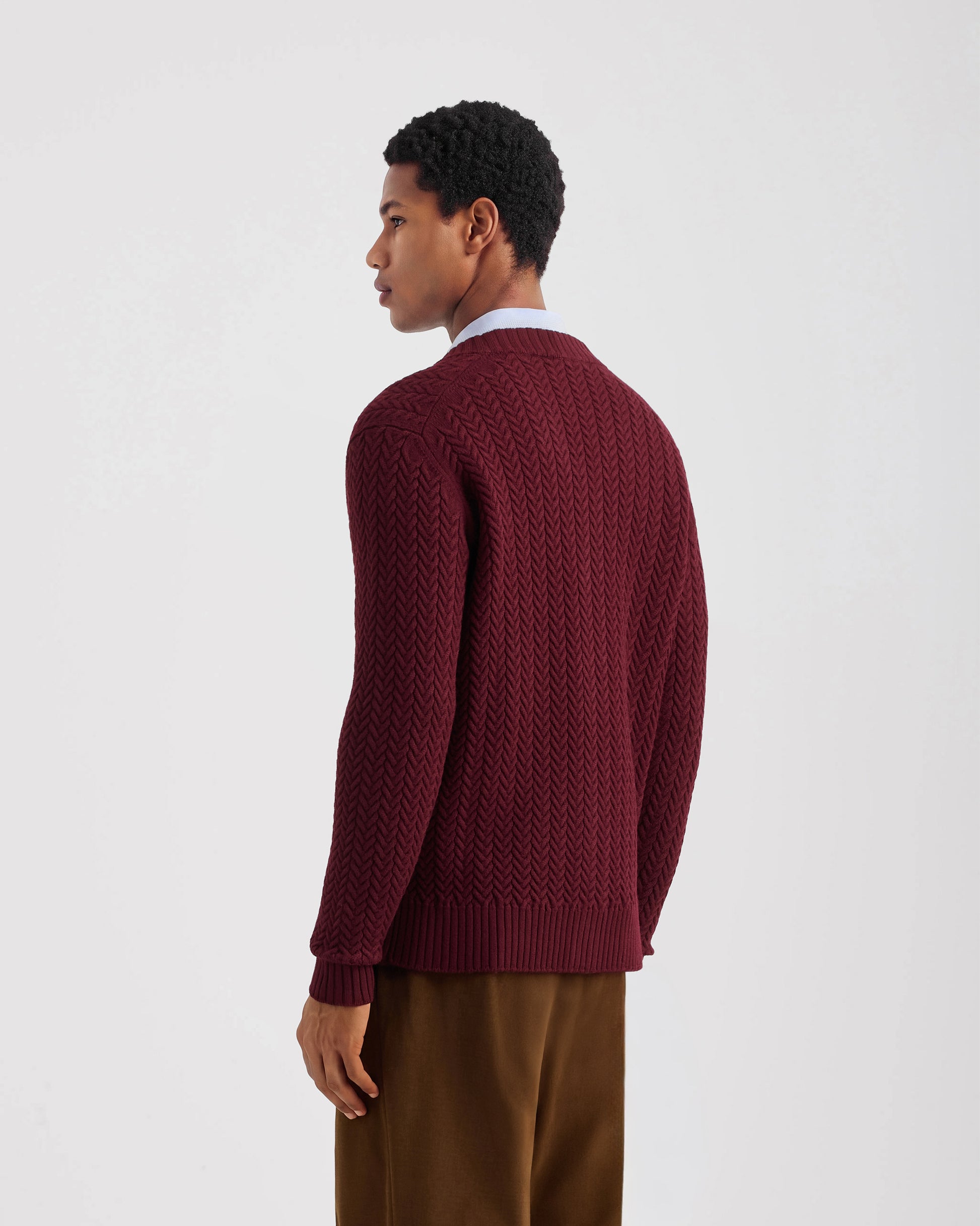 Cardigan con bottoni manica lunga Rosso | Filippo De Laurentiis