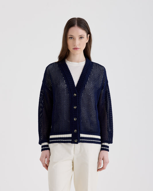 Buttoned cardigan  OVERSEAS CHALK | Filippo De Laurentiis