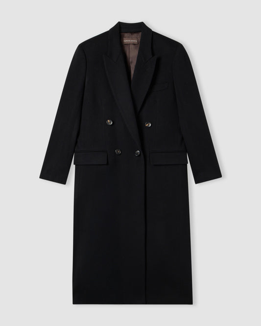 Cappotto doppio petto Nero | Filippo De Laurentiis