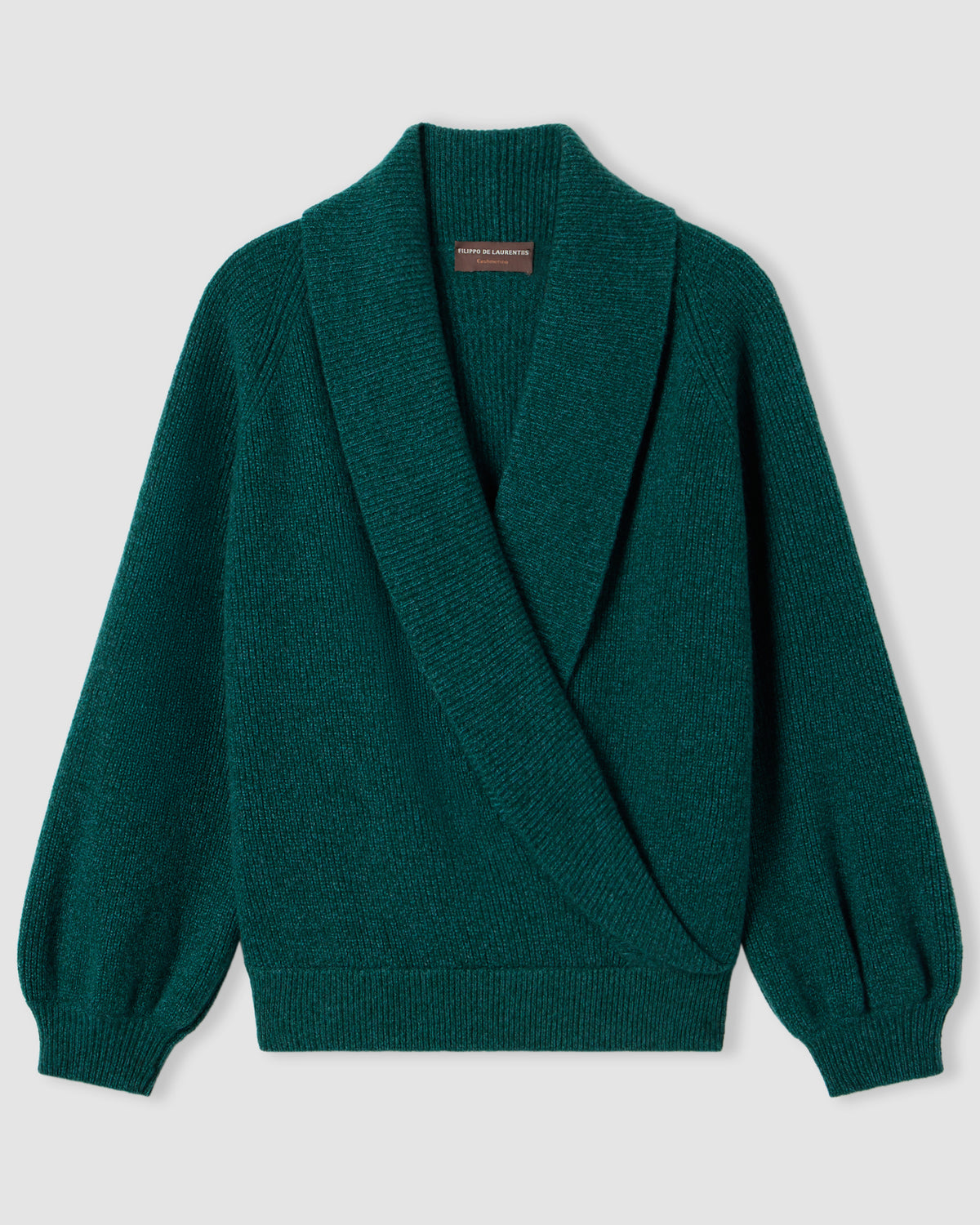 Long-sleeved shawl collar cardigan |1521137|