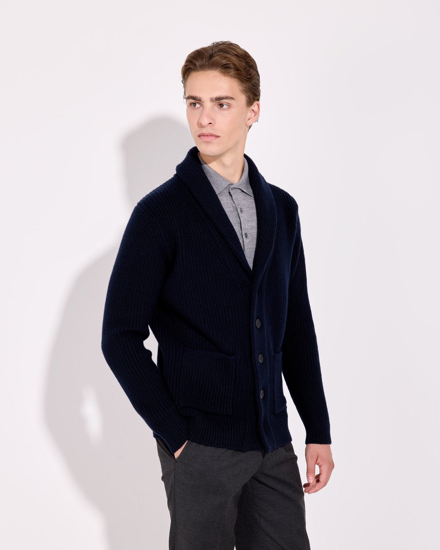 Cardigan sciallato costa inglese