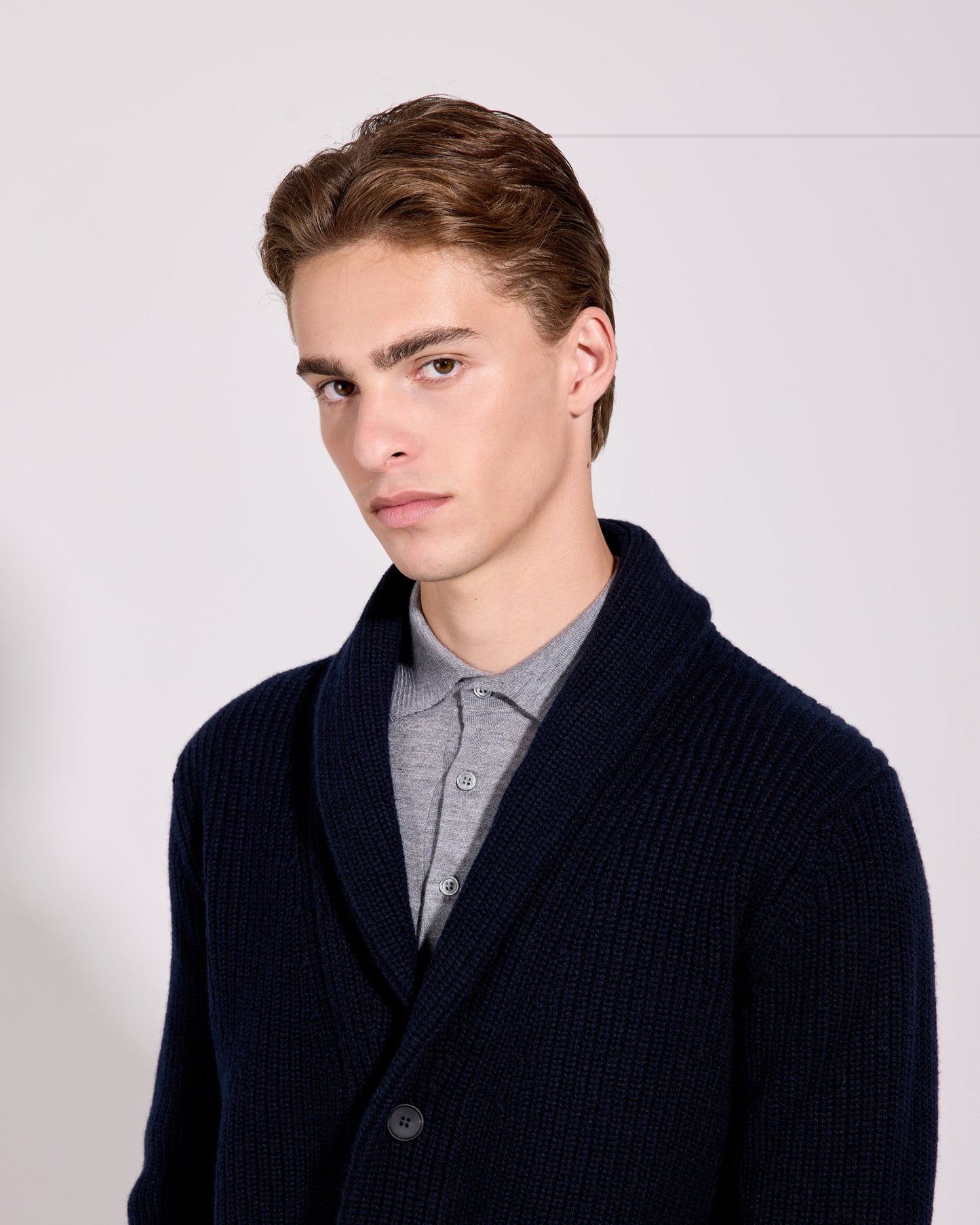 Cardigan sciallato costa inglese