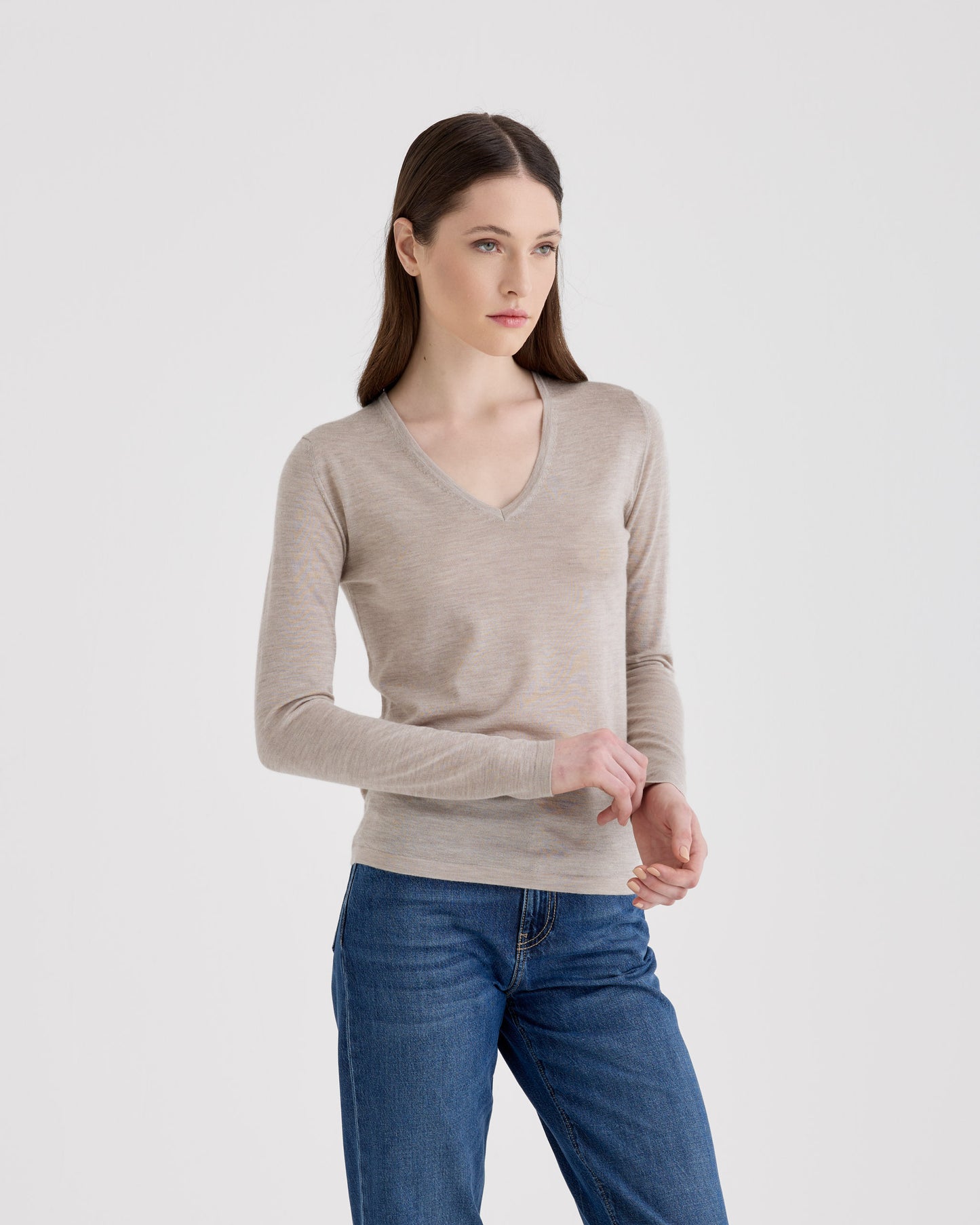 V-neck sweater