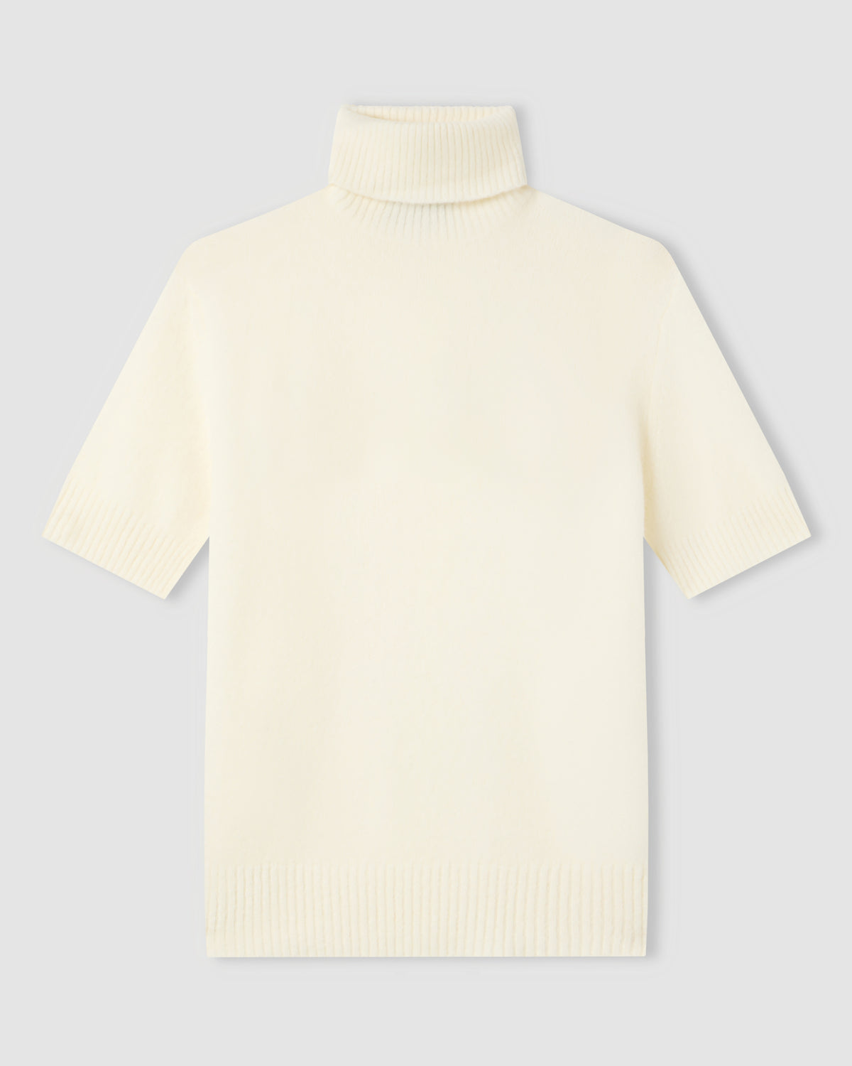 Short-sleeved turtleneck sweater |1521140|