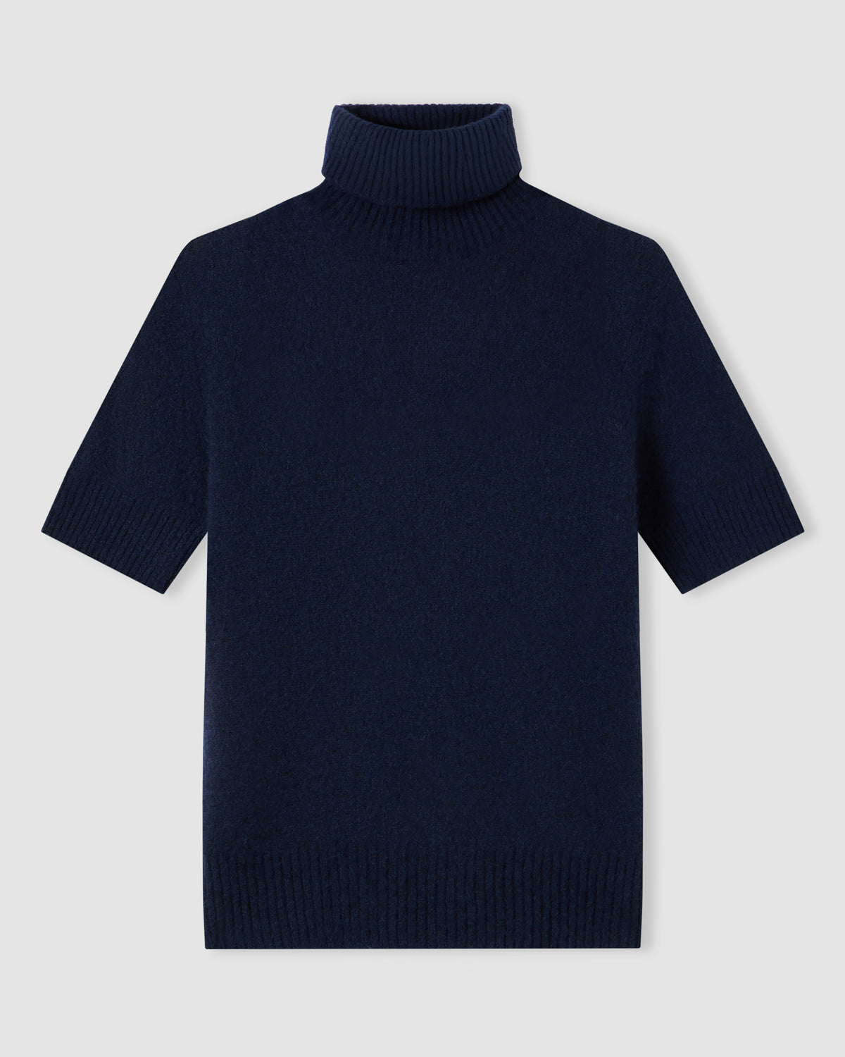 Short-sleeved turtleneck sweater INDIGO BLUE | Filippo De Laurentiis