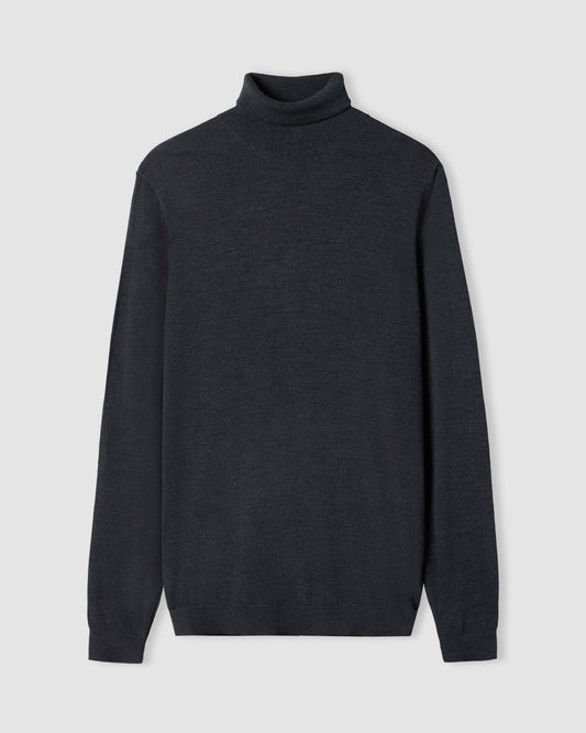 Turtleneck sweater Charcoal grey | Filippo De Laurentiis