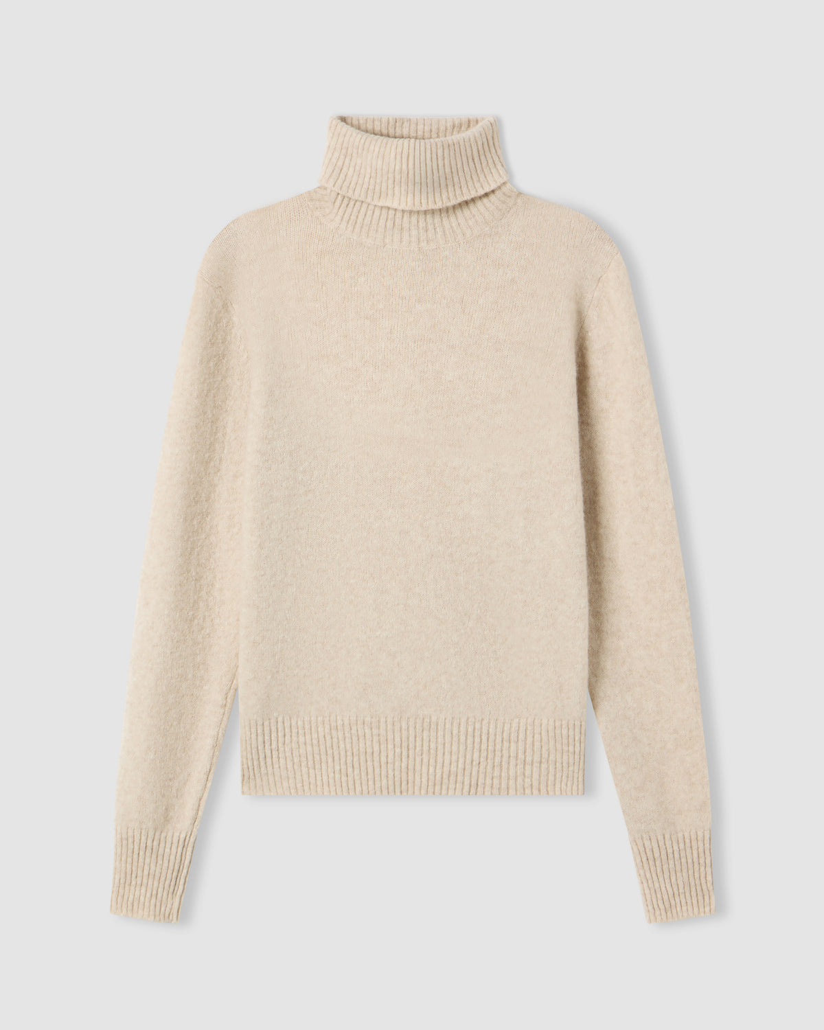 Long-sleeved turtleneck sweater IVORY | Filippo De Laurentiis